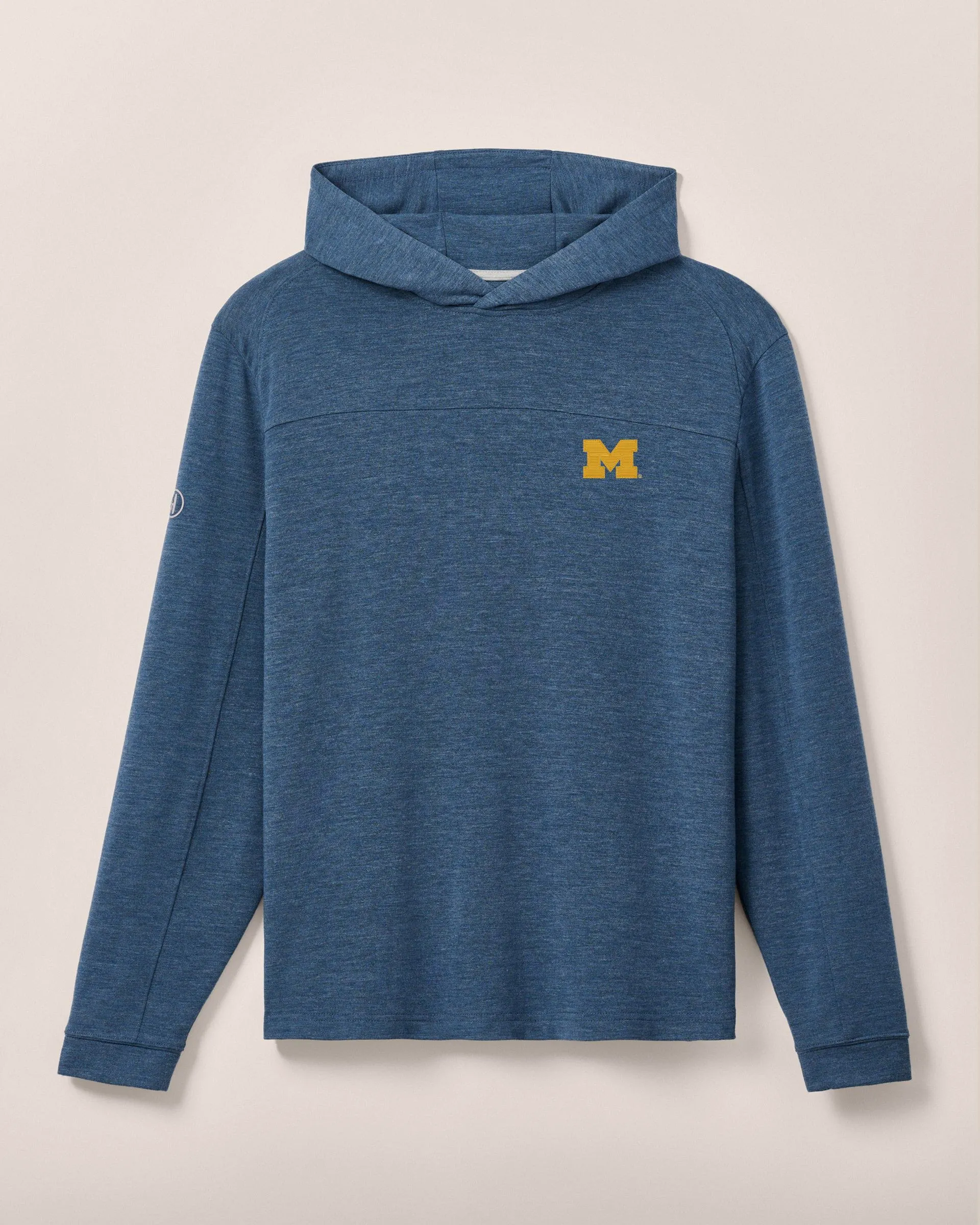 Michigan Remmy Lightweight Performance Hoodie sold by Johnnie-O