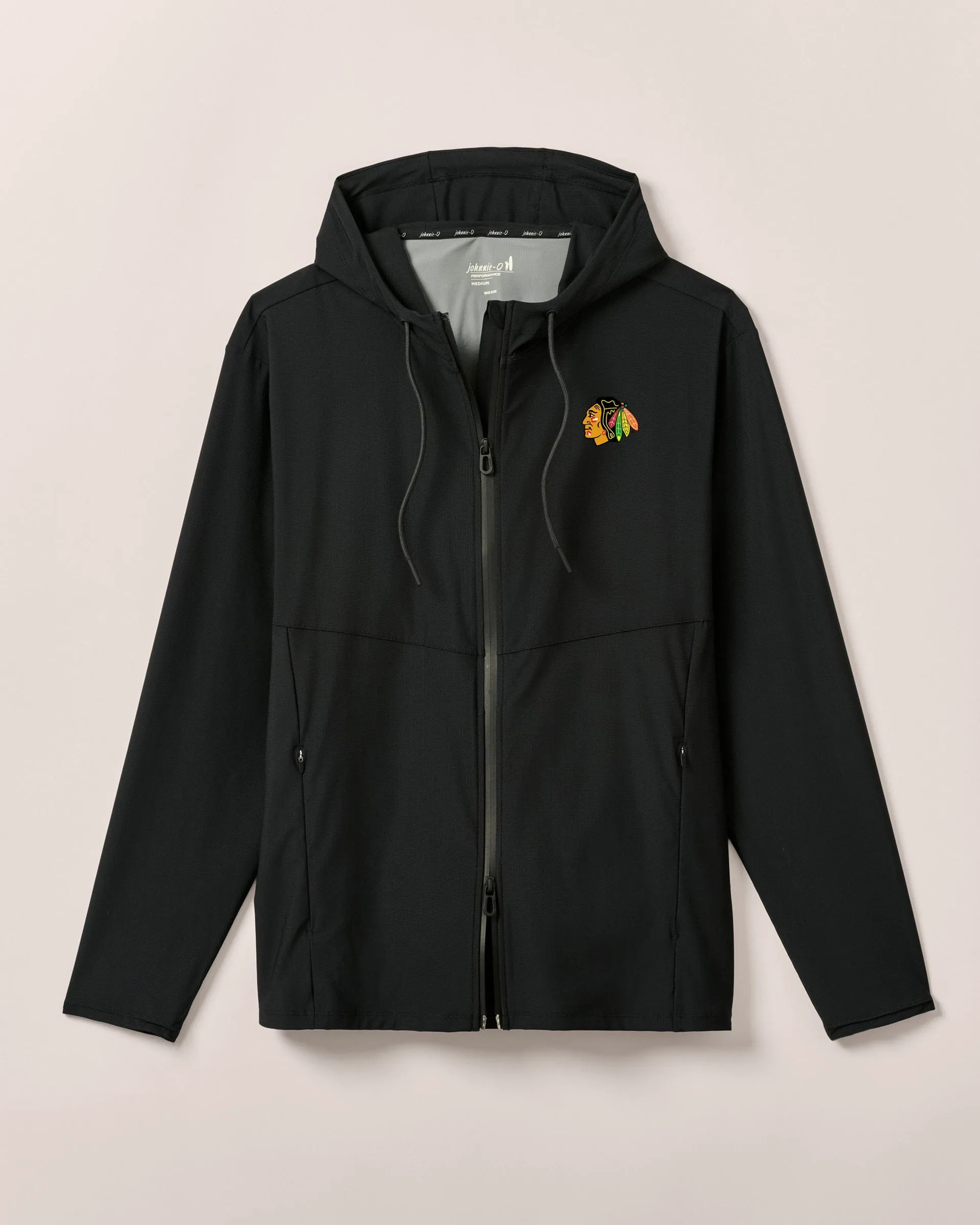 Chicago Blackhawks Marshal Featherweight Hooded Jacket sold by Johnnie-O