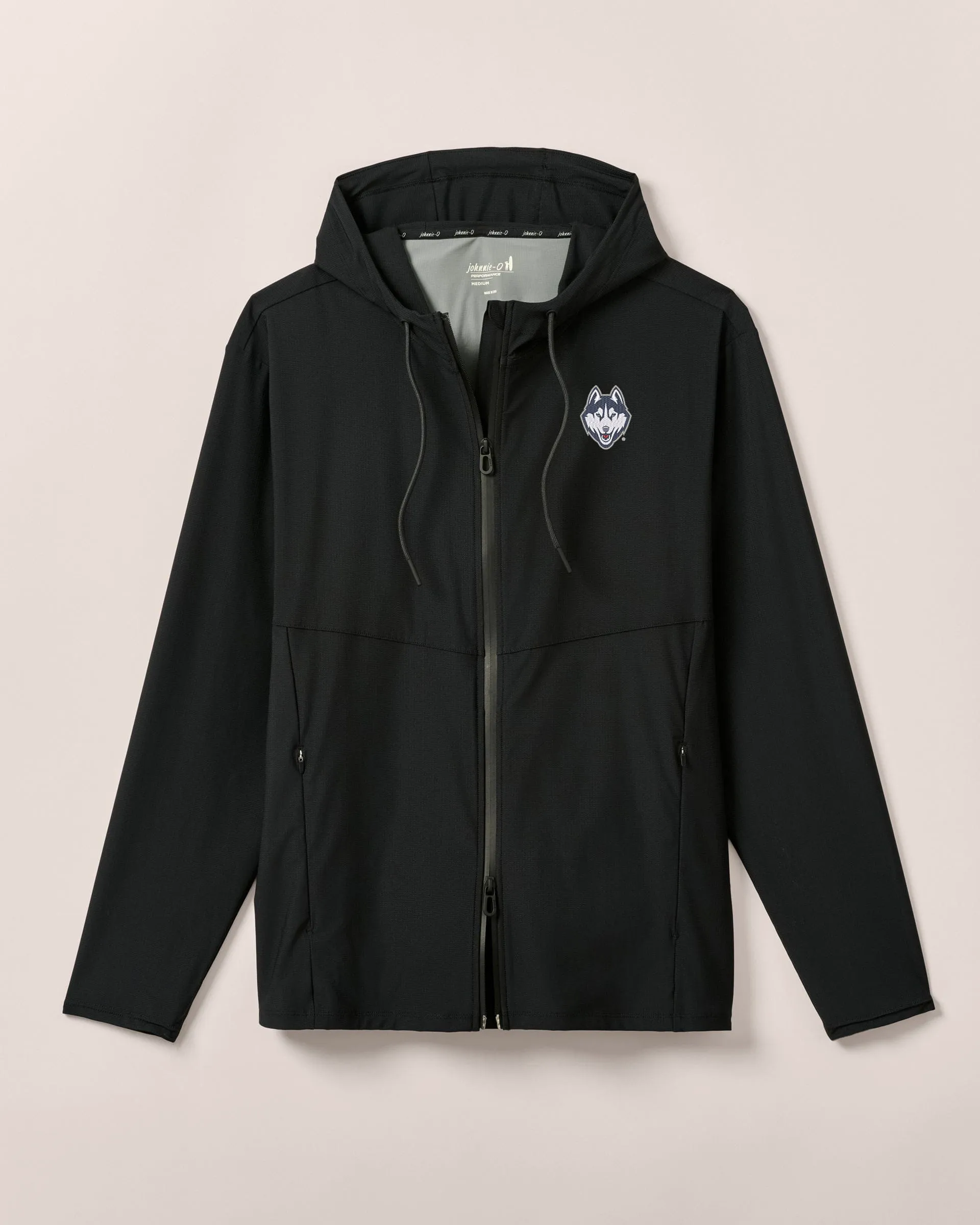 UConn Marshal Featherweight Hooded Jacket sold by Johnnie-O