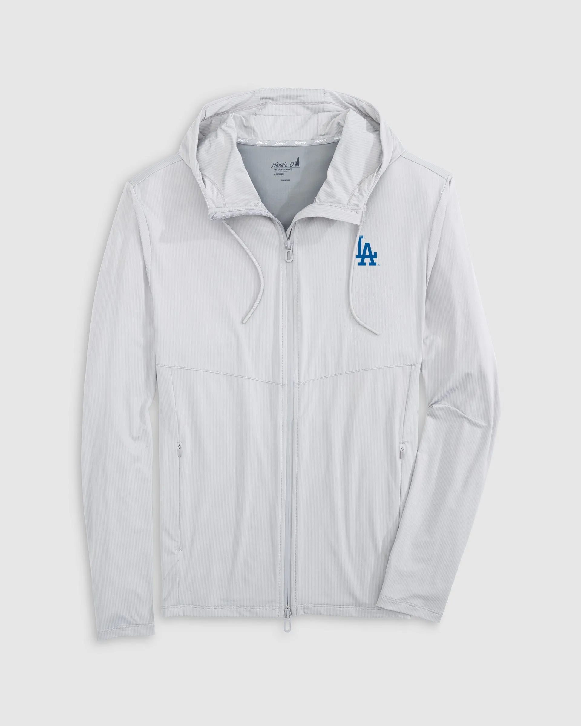 Los Angeles Dodgers Marshal Featherweight Hooded Jacket sold by Johnnie-O product image thumbnail 2