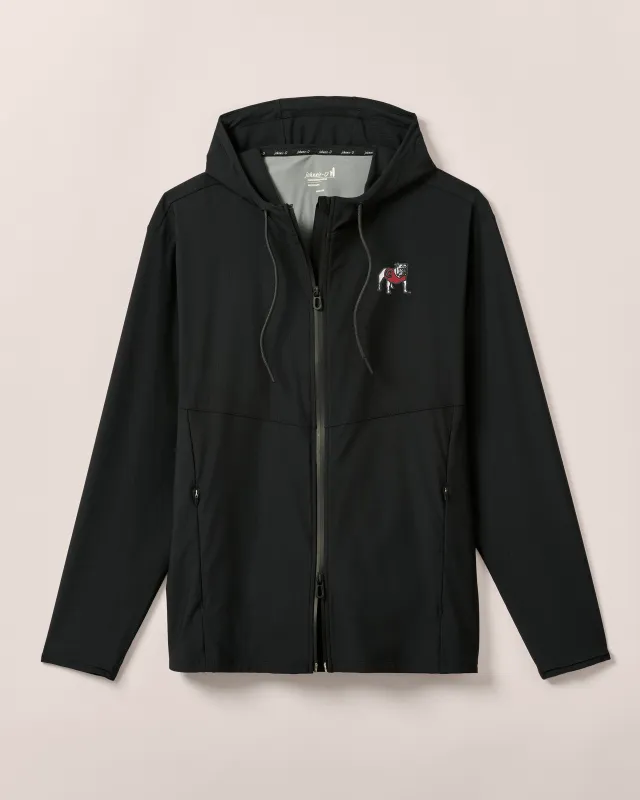 Georgia Marshal Featherweight Hooded Jacket sold by Johnnie-O