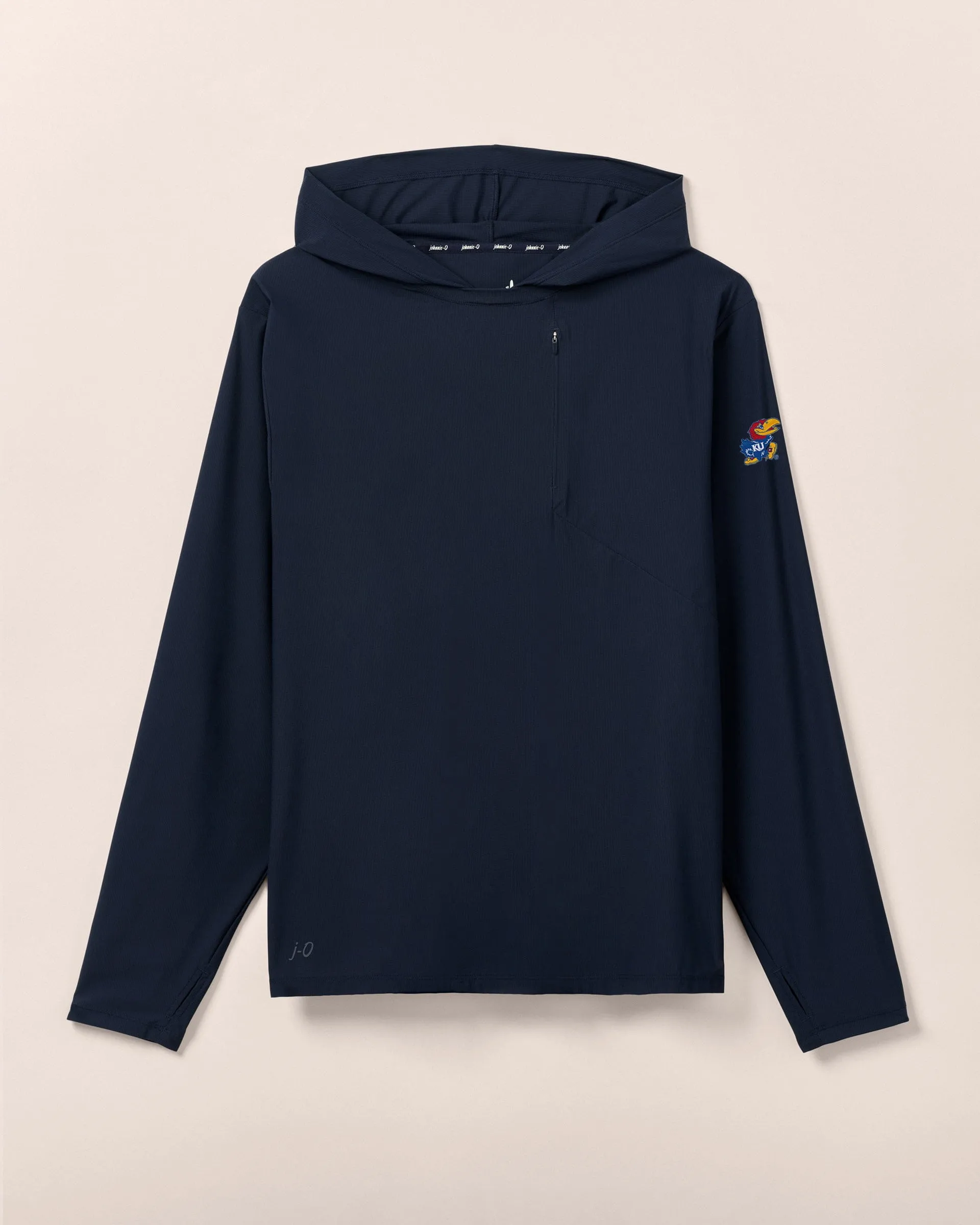 Kansas Maxwel Performance T-Shirt Hoodie sold by Johnnie-O
