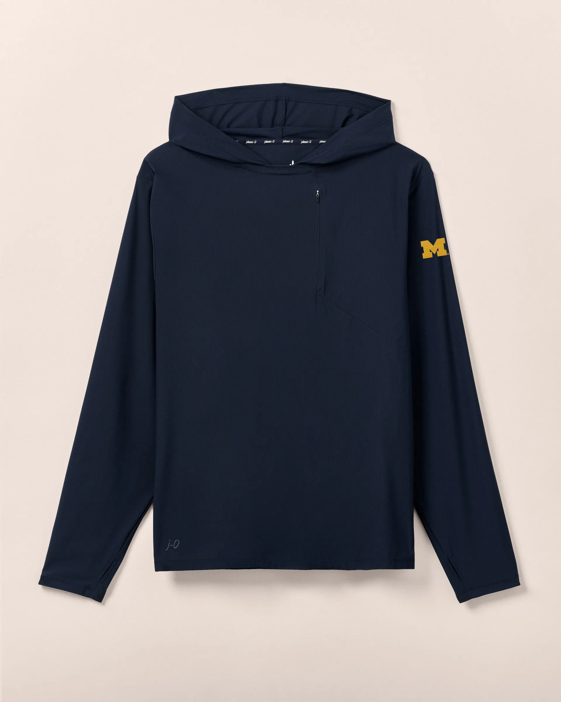Michigan Maxwel Performance T-Shirt Hoodie sold by Johnnie-O