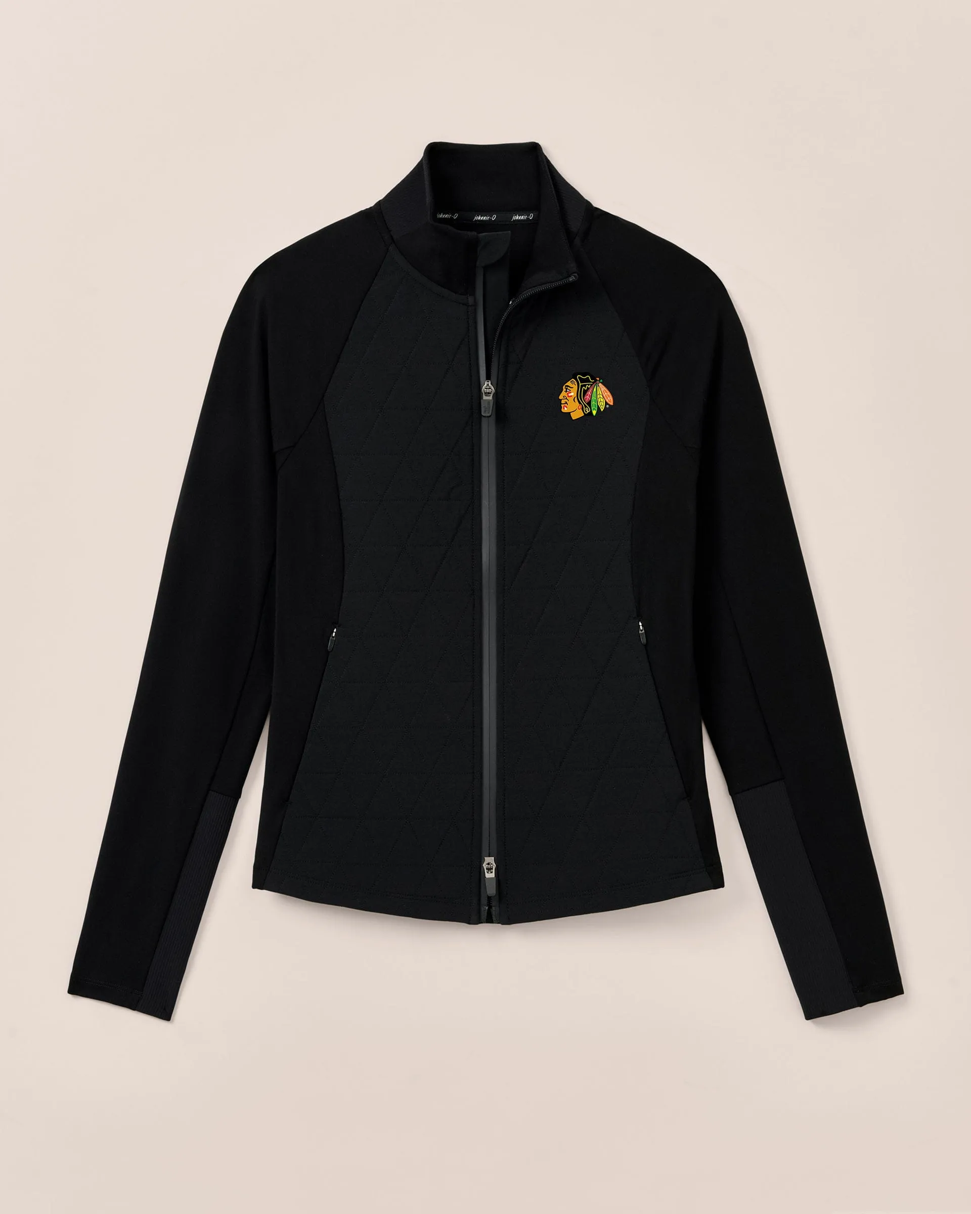 Women's Chicago Blackhawks Hannah Performance Mixed Media Jacket sold by Johnnie-O