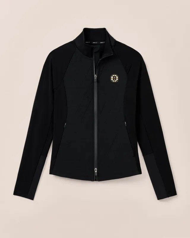 Women's Boston Bruins Hannah Performance Mixed Media Jacket sold by Johnnie-O