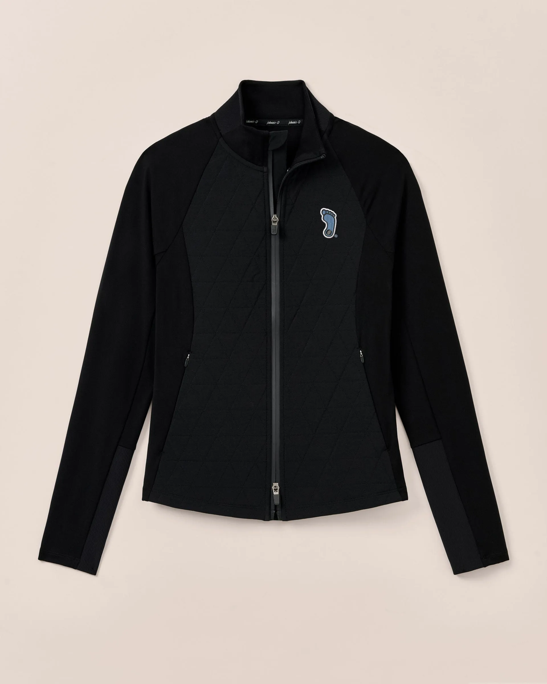 Women's University of North Carolina Hannah Performance Mixed Media Jacket - Tar Heel Logo sold by Johnnie-O