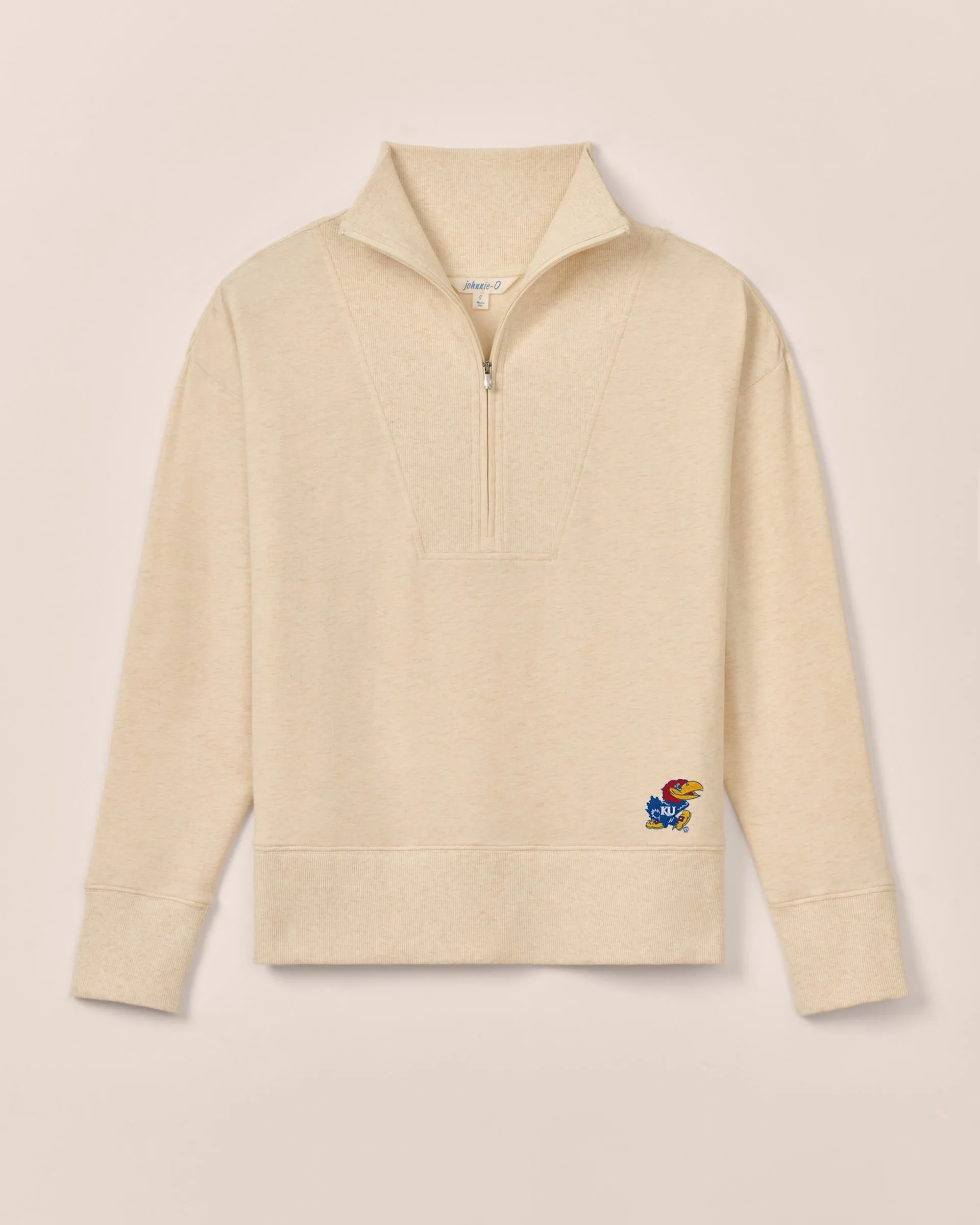 Women's Kansas Taylor Drop Shoulder Cotton 1/4 Zip sold by Johnnie-O