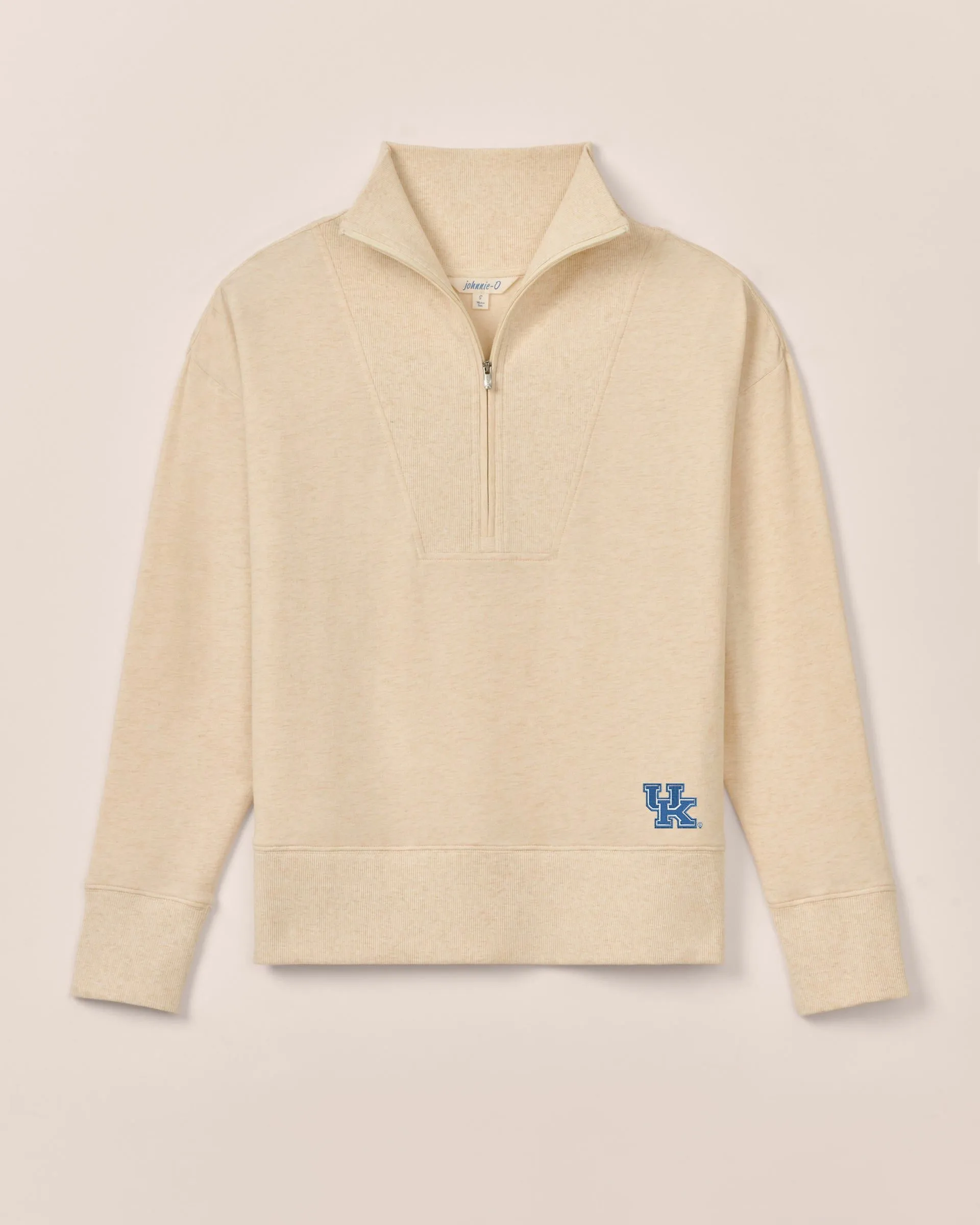 Women's Kentucky Taylor Drop Shoulder Cotton 1/4 Zip sold by Johnnie-O