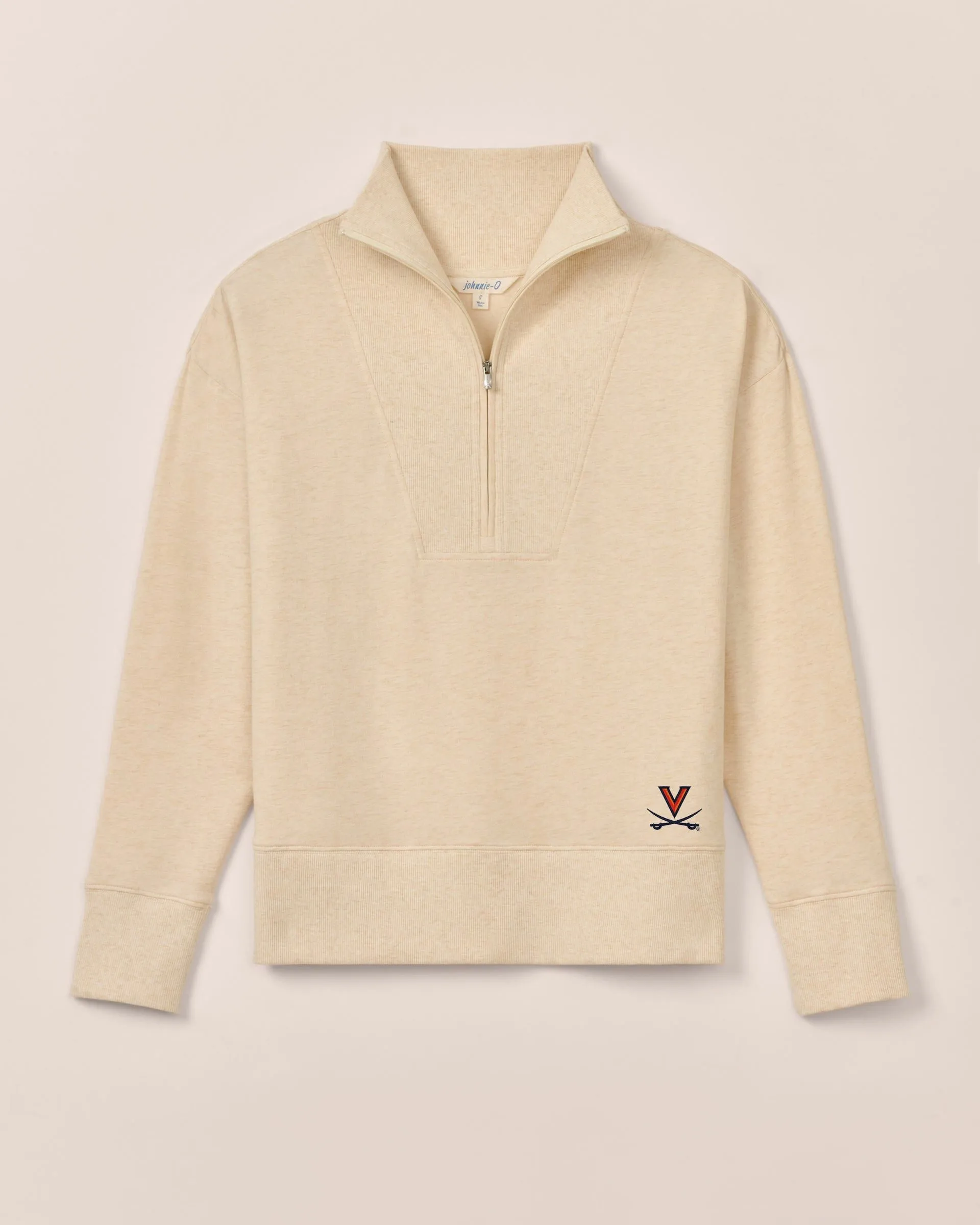 Women's Virginia Taylor Drop Shoulder Cotton 1/4 Zip sold by Johnnie-O