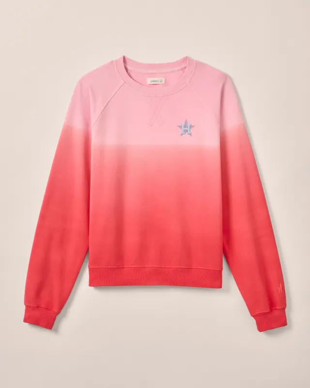 Women's Houston Astros Sophia Lightweight Terry Crewneck Sweatshirt sold by Johnnie-O
