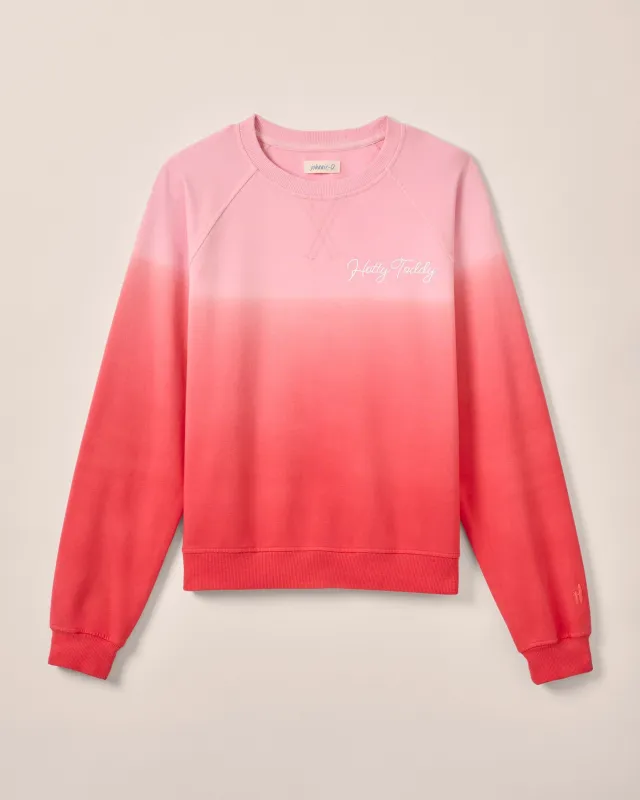 Women's Ole Miss Sophia Lightweight Terry Crewneck Sweatshirt - Hotty Toddy Logo sold by Johnnie-O