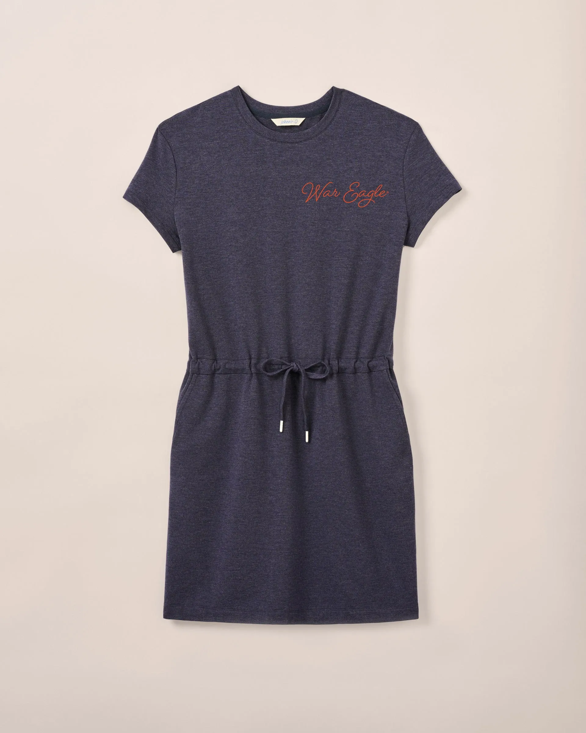 Women's Auburn Joelle Knit T-Shirt Dress - War Eagle Logo sold by Johnnie-O