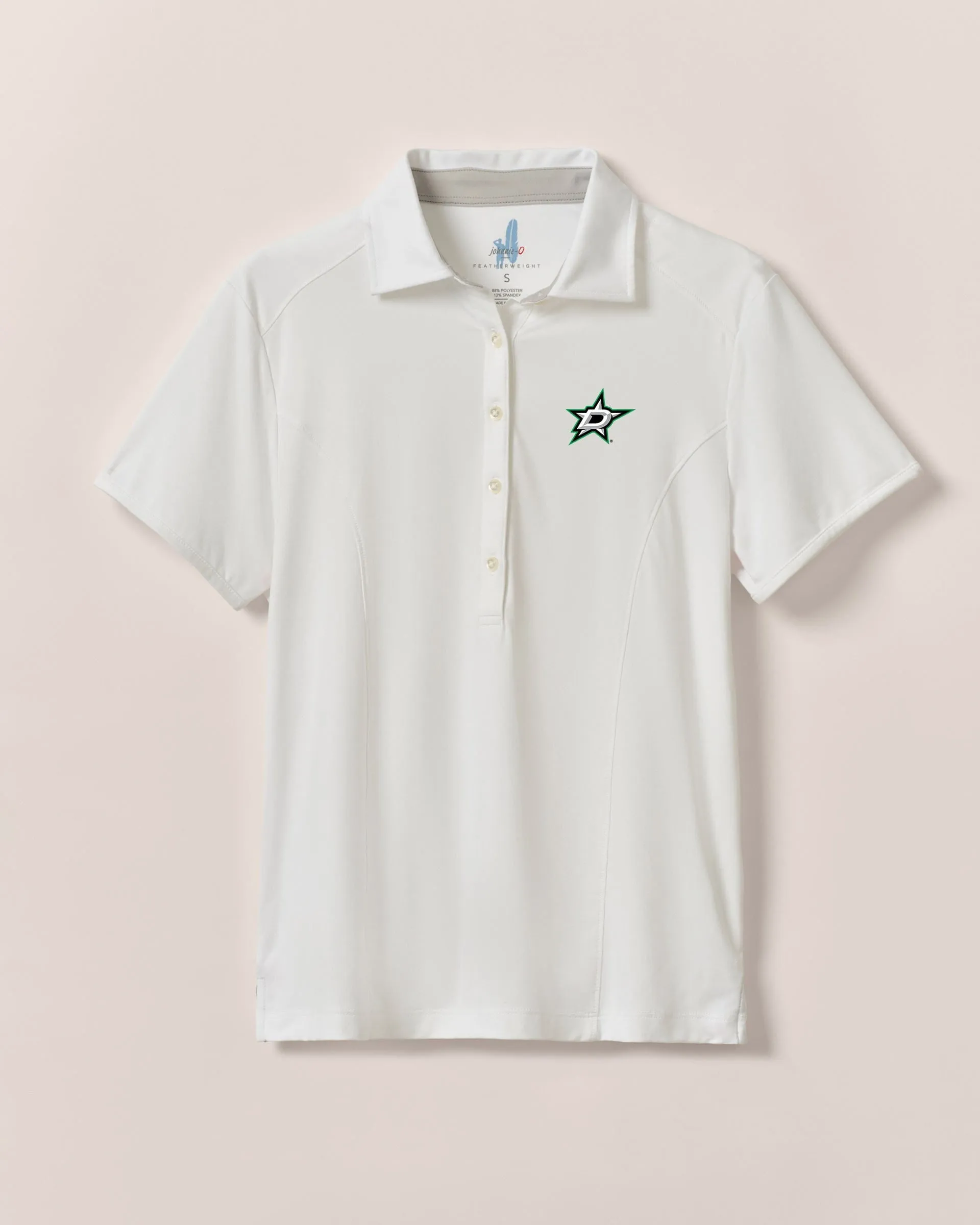 Women's Dallas Stars Angela Performance Polo sold by Johnnie-O