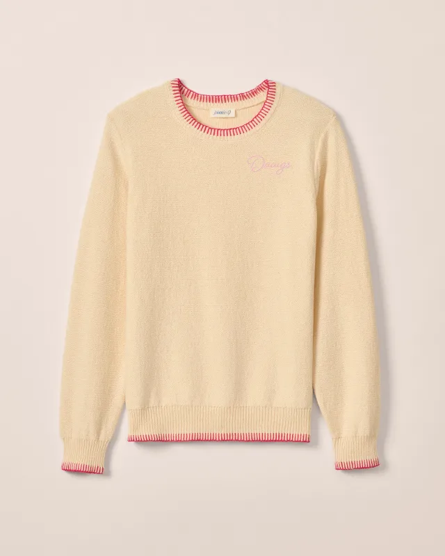 Women's Georgia Blanche Cotton Blend Crewneck Sweater sold by Johnnie-O