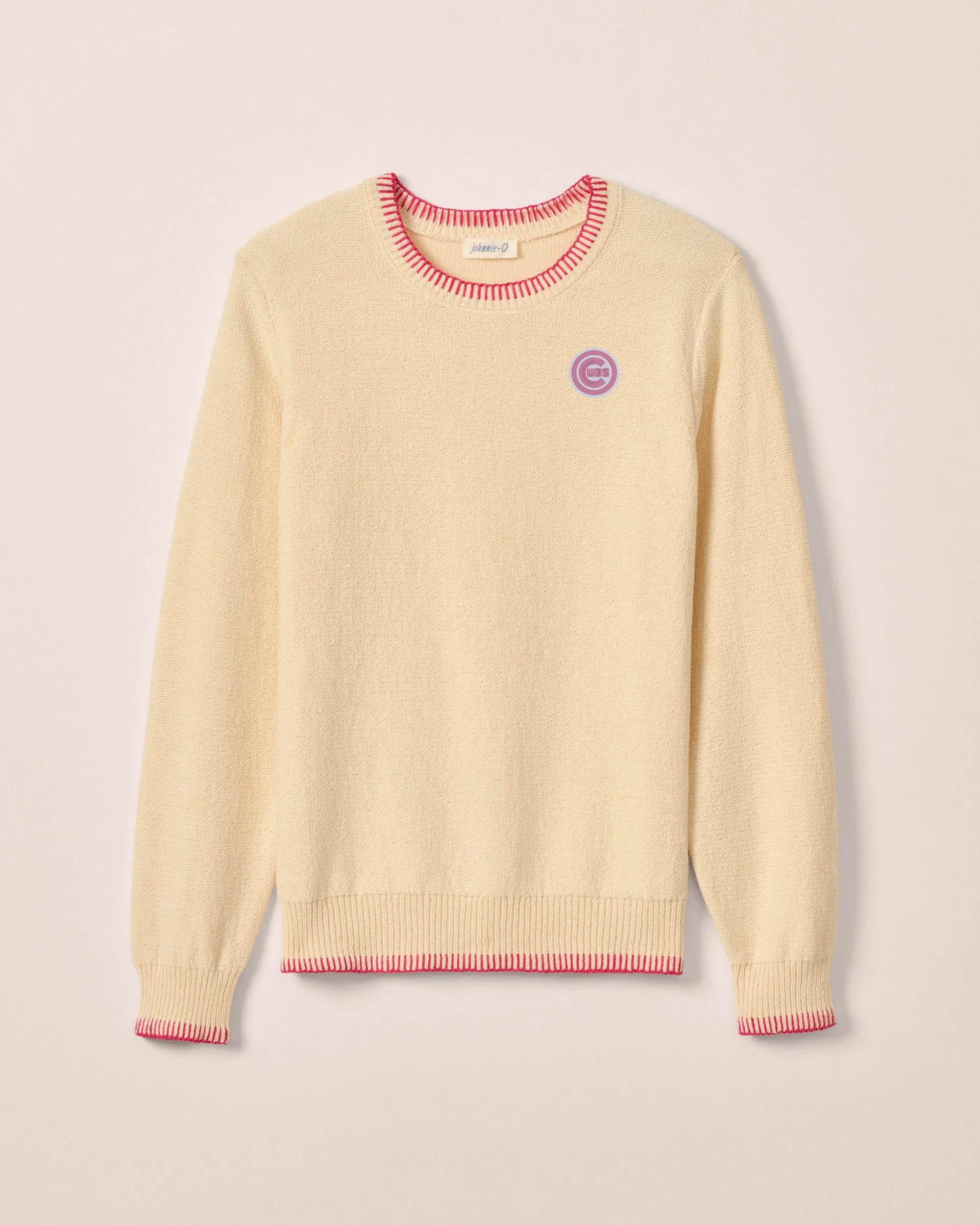 Women's Chicago Cubs Blanche Cotton Blend Crewneck Sweater sold by Johnnie-O