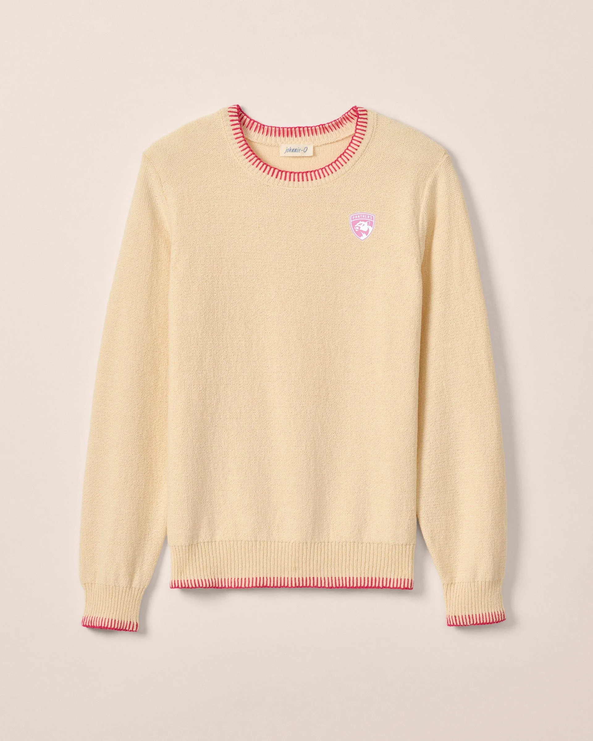Women's Florida Panthers Blanche Cotton Blend Crewneck Sweater sold by Johnnie-O