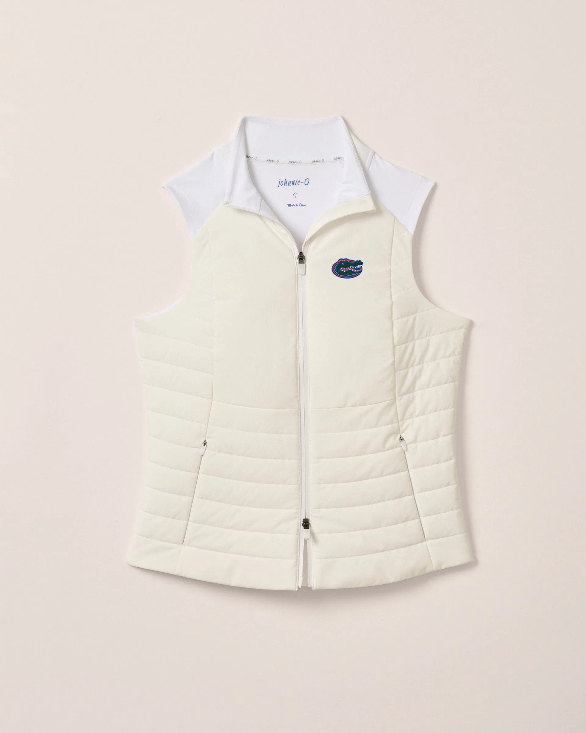 Women's Florida Victoria Performance Mixed Media Vest sold by Johnnie-O
