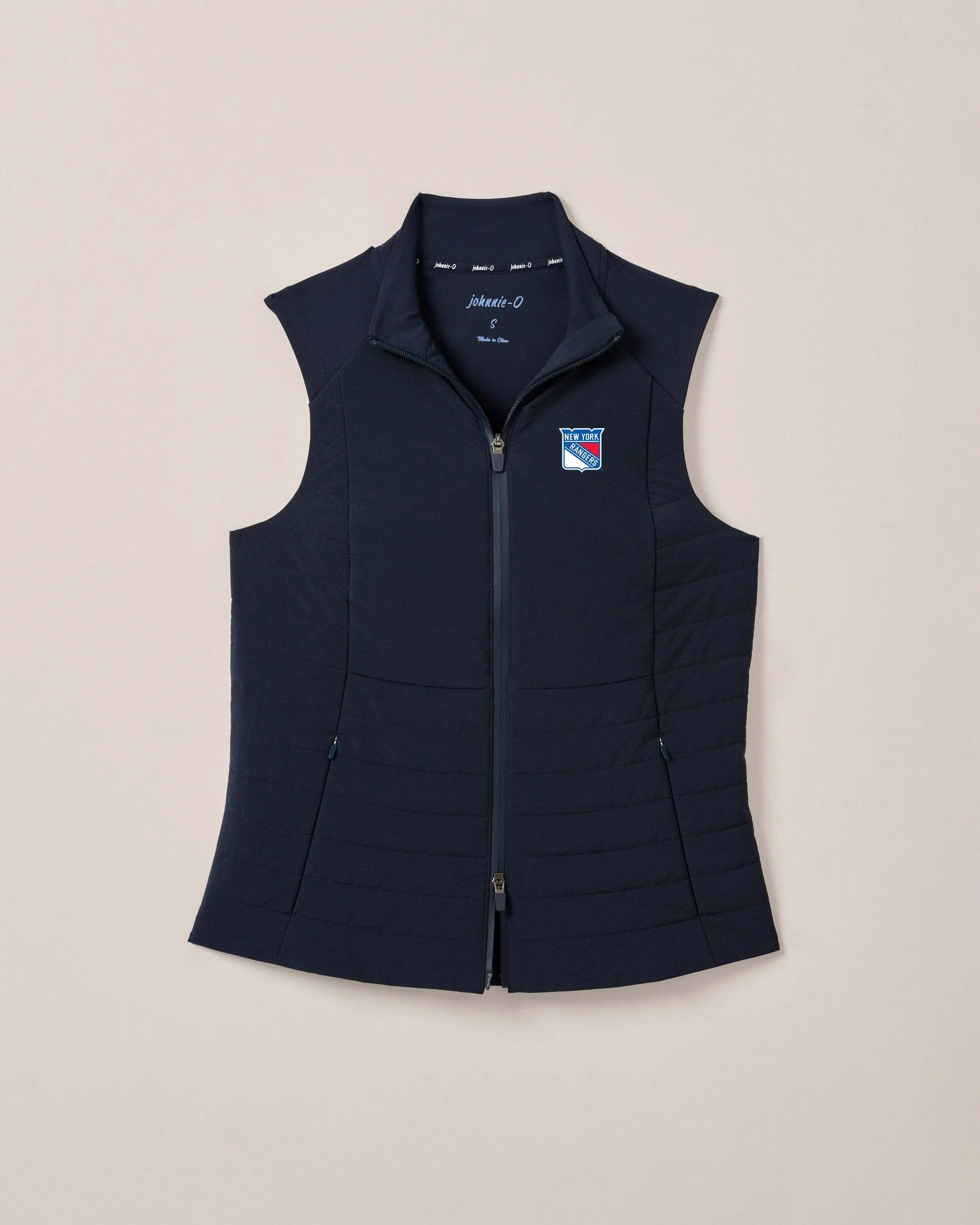 Women's New York Rangers Victoria Performance Mixed Media Vest sold by Johnnie-O