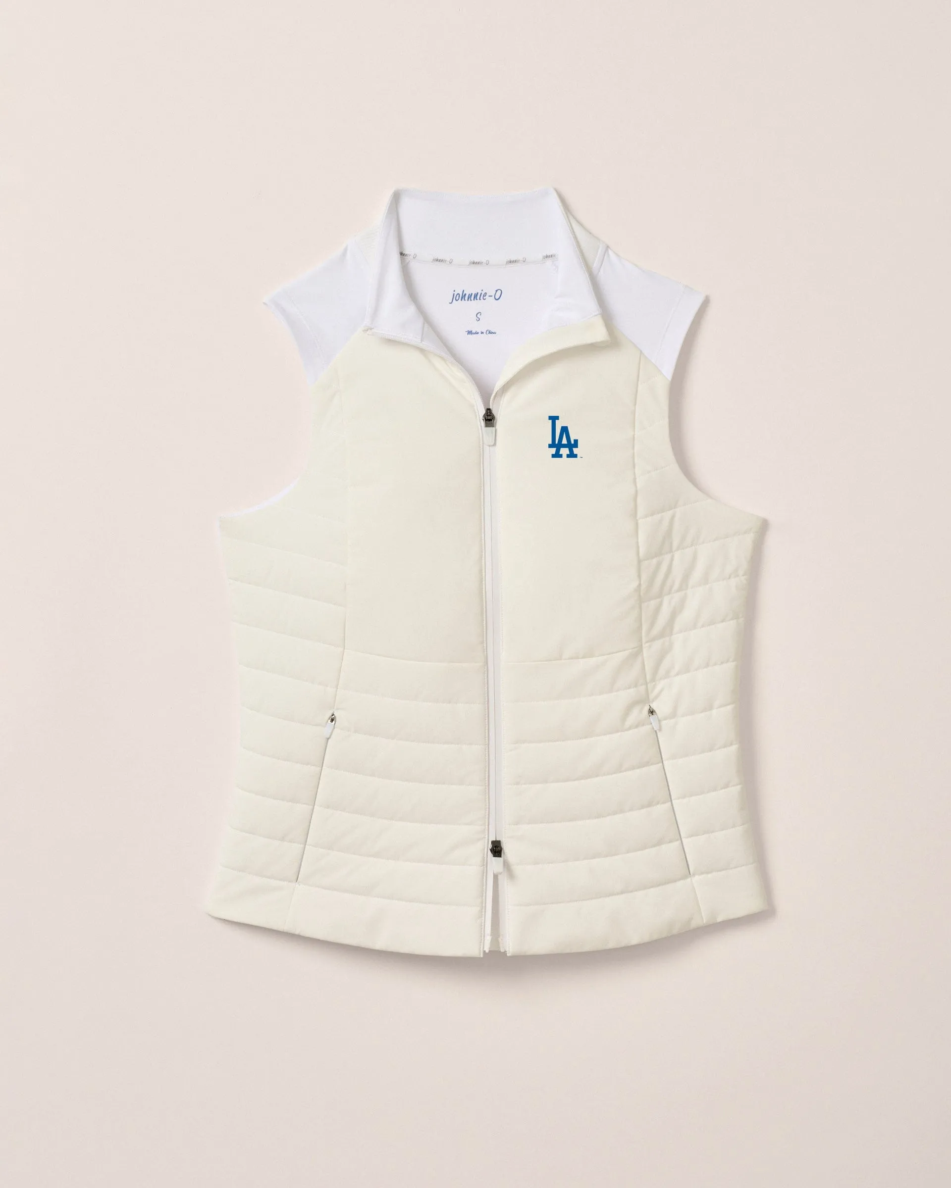 Women's Los Angeles Dodgers Victoria Performance Mixed Media Vest sold by Johnnie-O product image thumbnail 2