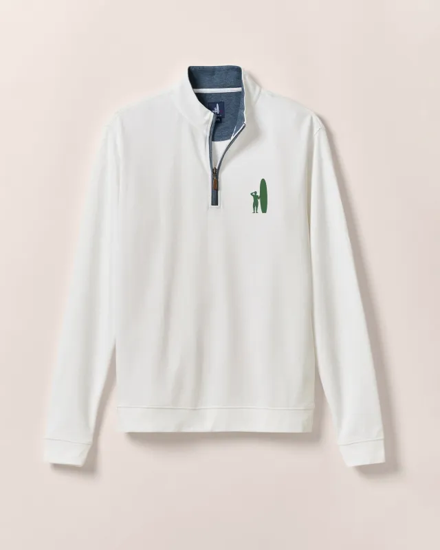 Custom Surfer Logo Sully 1/4 Zip Pullover sold by Johnnie-O
