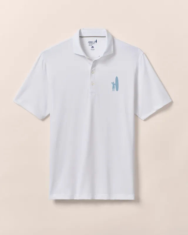 Custom Surfer Logo Performance Jersey Polo - Birdie sold by Johnnie-O