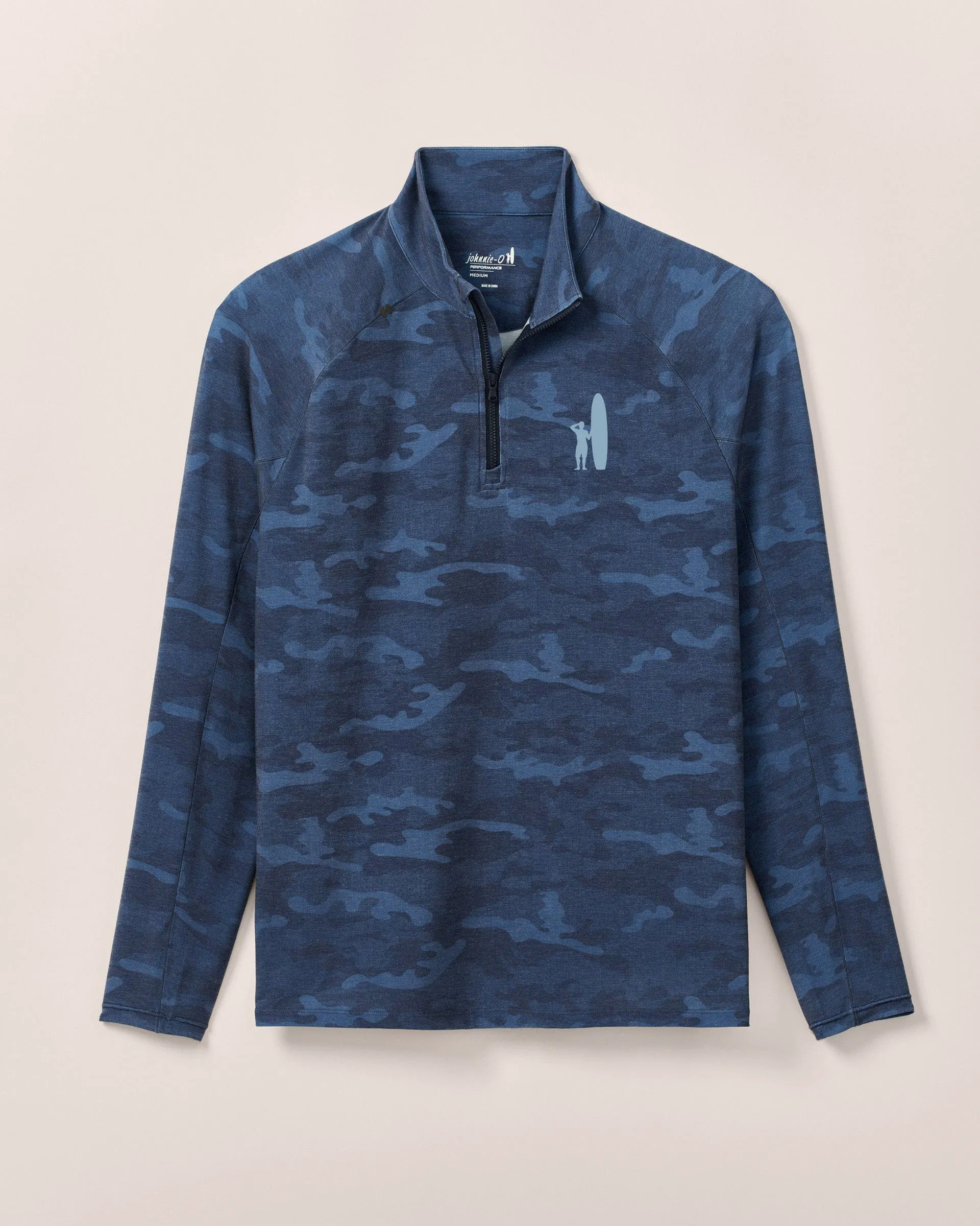Custom Surfer Logo Patton Performance Camo 1/4 Zip Pullover sold by Johnnie-O product image thumbnail 4