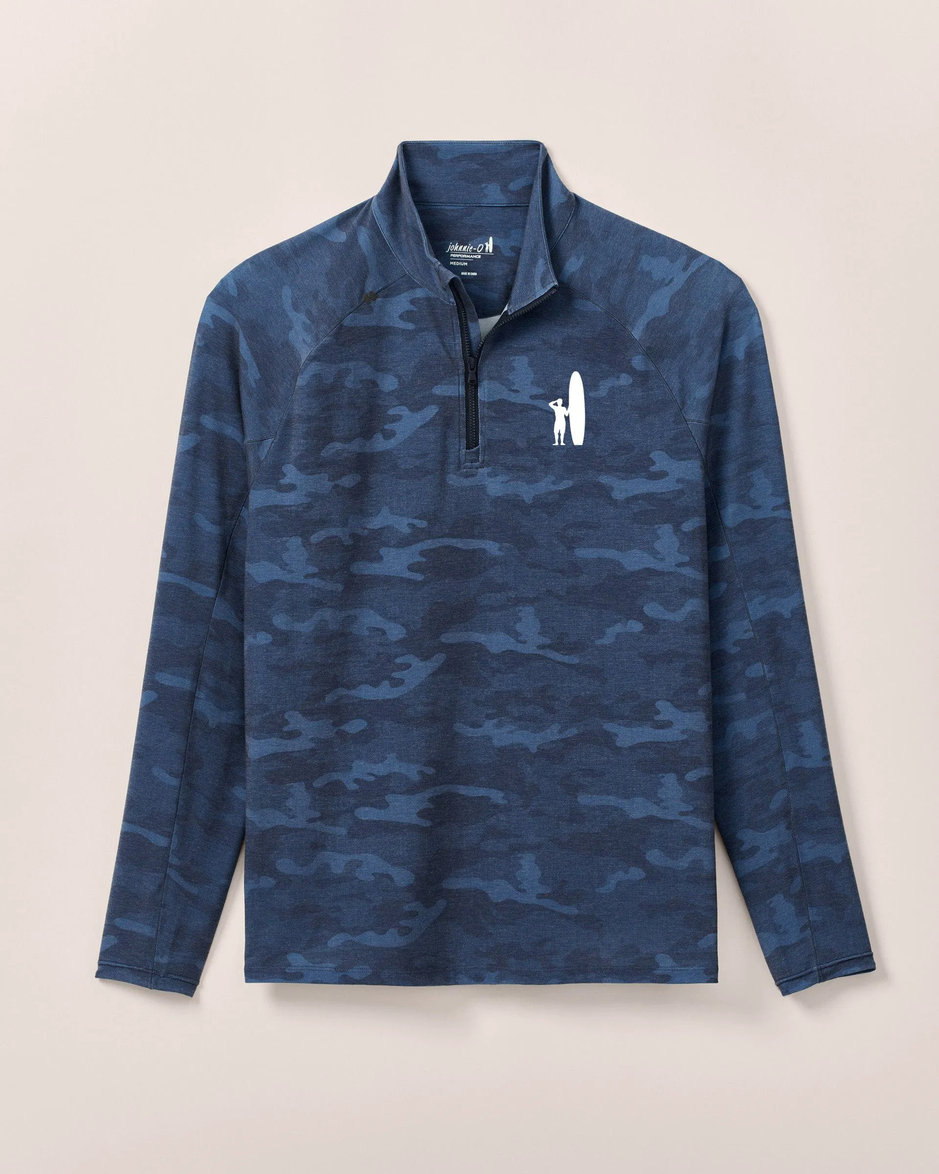 Custom Surfer Logo Patton Performance Camo 1/4 Zip Pullover sold by Johnnie-O product image thumbnail 3
