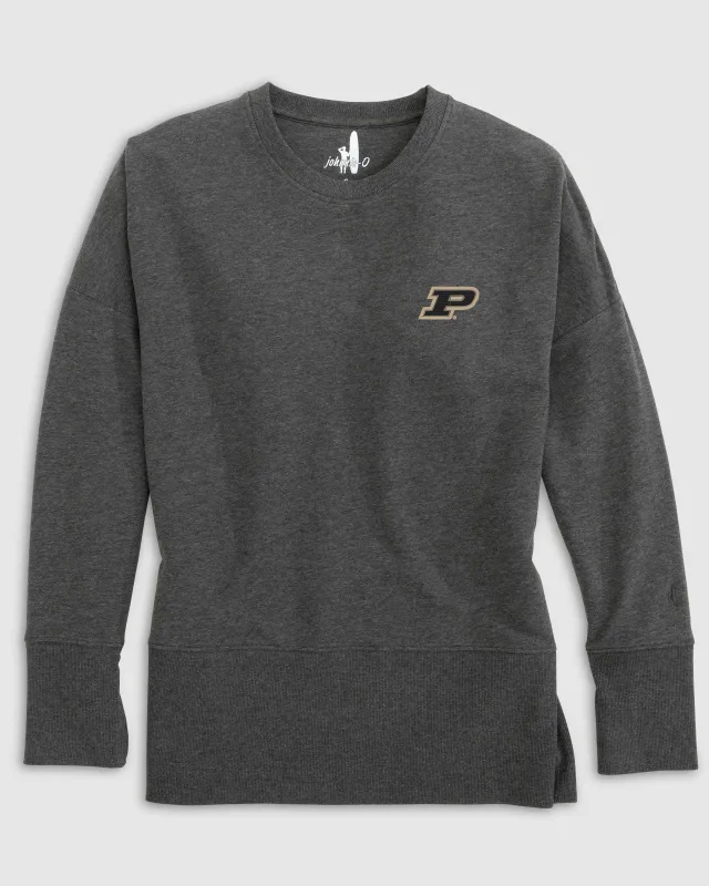 Women's Purdue Brittany Crewneck Sweatshirt sold by Johnnie-O
