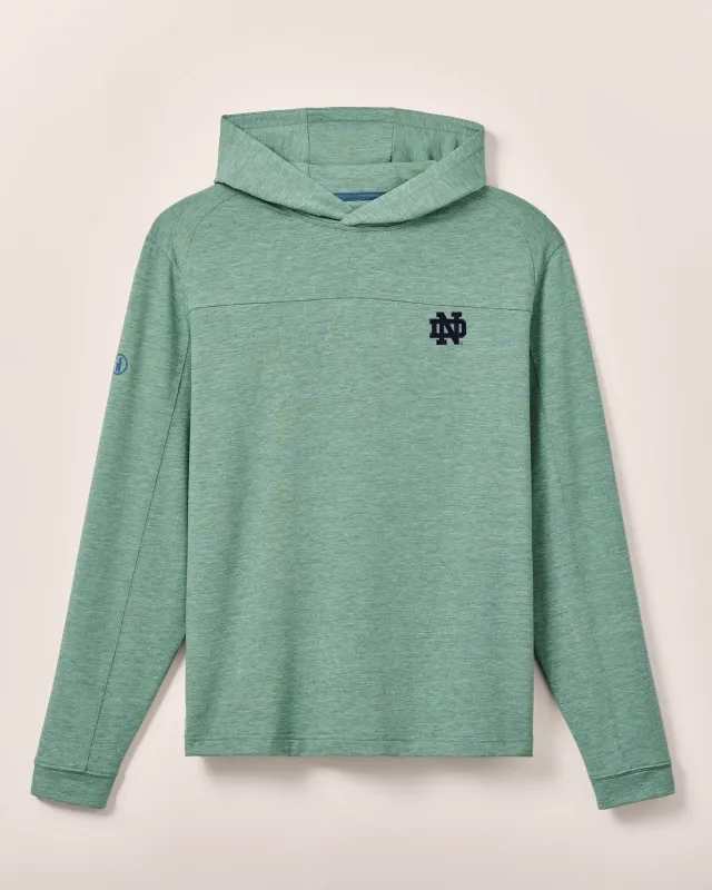 Notre Dame Remmy Lightweight Performance Hoodie sold by Johnnie-O