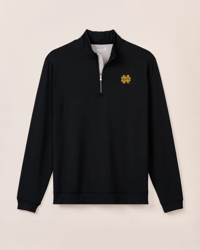 Notre Dame Motion Performance 1/4 Zip sold by Johnnie-O
