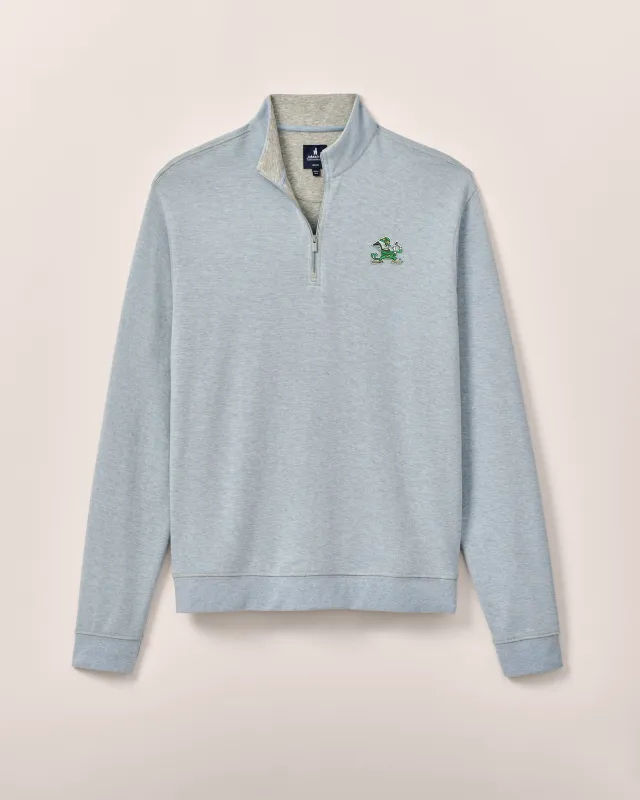 Notre Dame Hanks "Lightweight Sully" 1/4 Zip Pullover - Leprechaun Logo sold by Johnnie-O