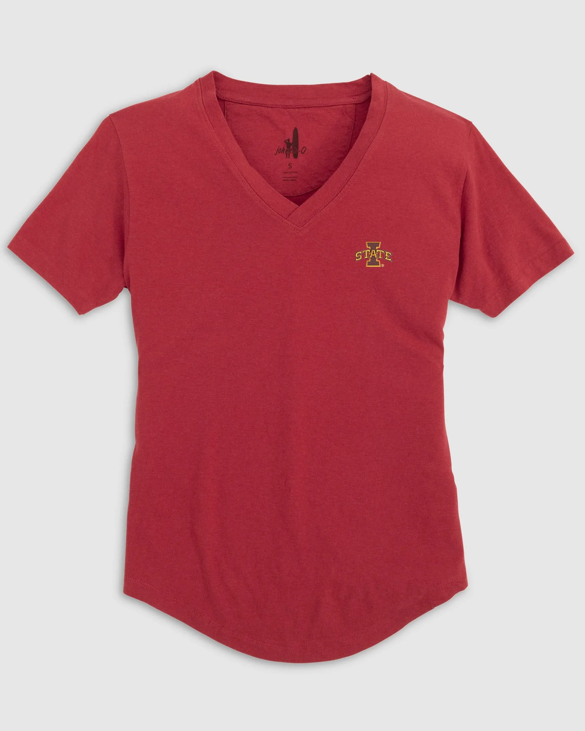 Women's Iowa State Merediths V-Neck T-Shirt sold by Johnnie-O
