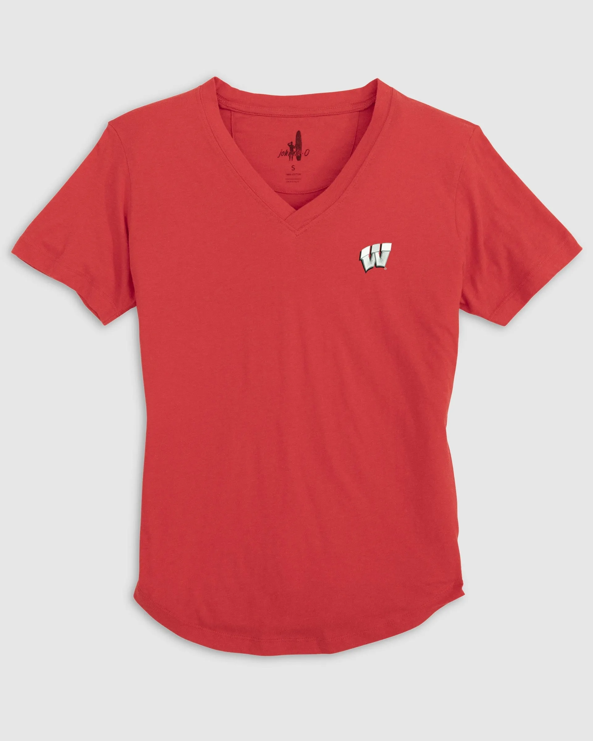 Women's Wisconsin Merediths V-Neck T-Shirt sold by Johnnie-O product image thumbnail 3
