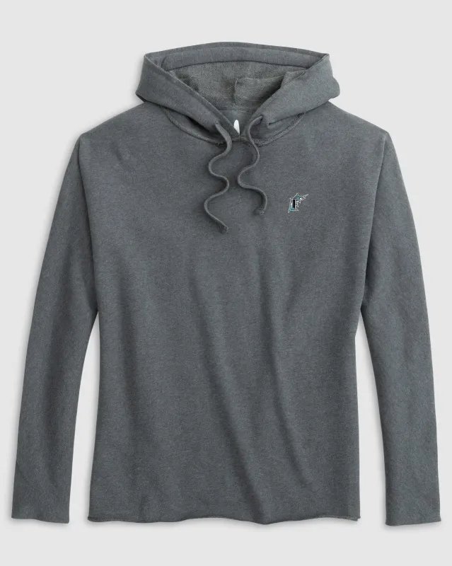 Women's Miami Marlins Kelli Pullover Hoodie - Cooperstown Logo sold by Johnnie-O