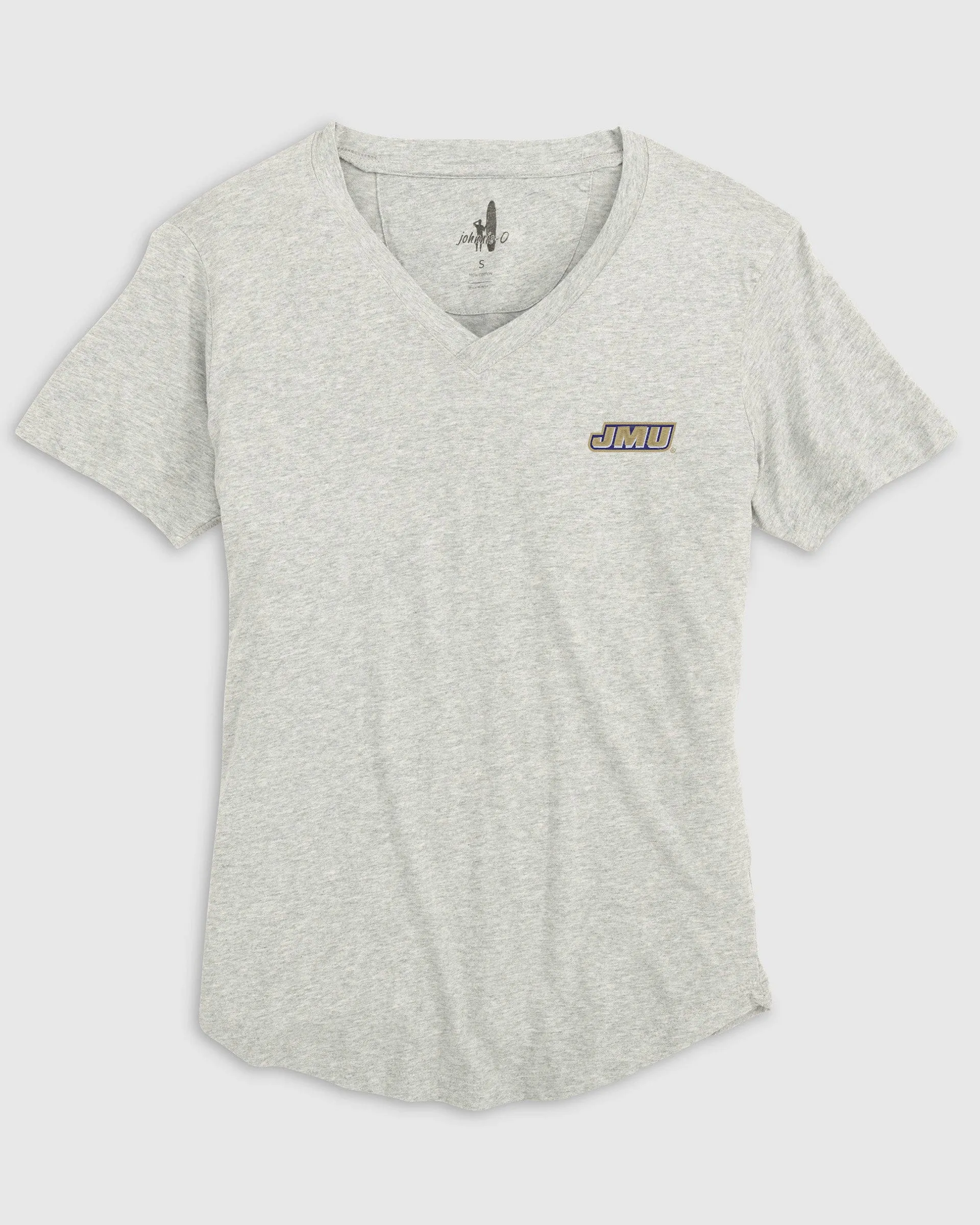 Women's James Madison Merediths V-Neck T-Shirt sold by Johnnie-O