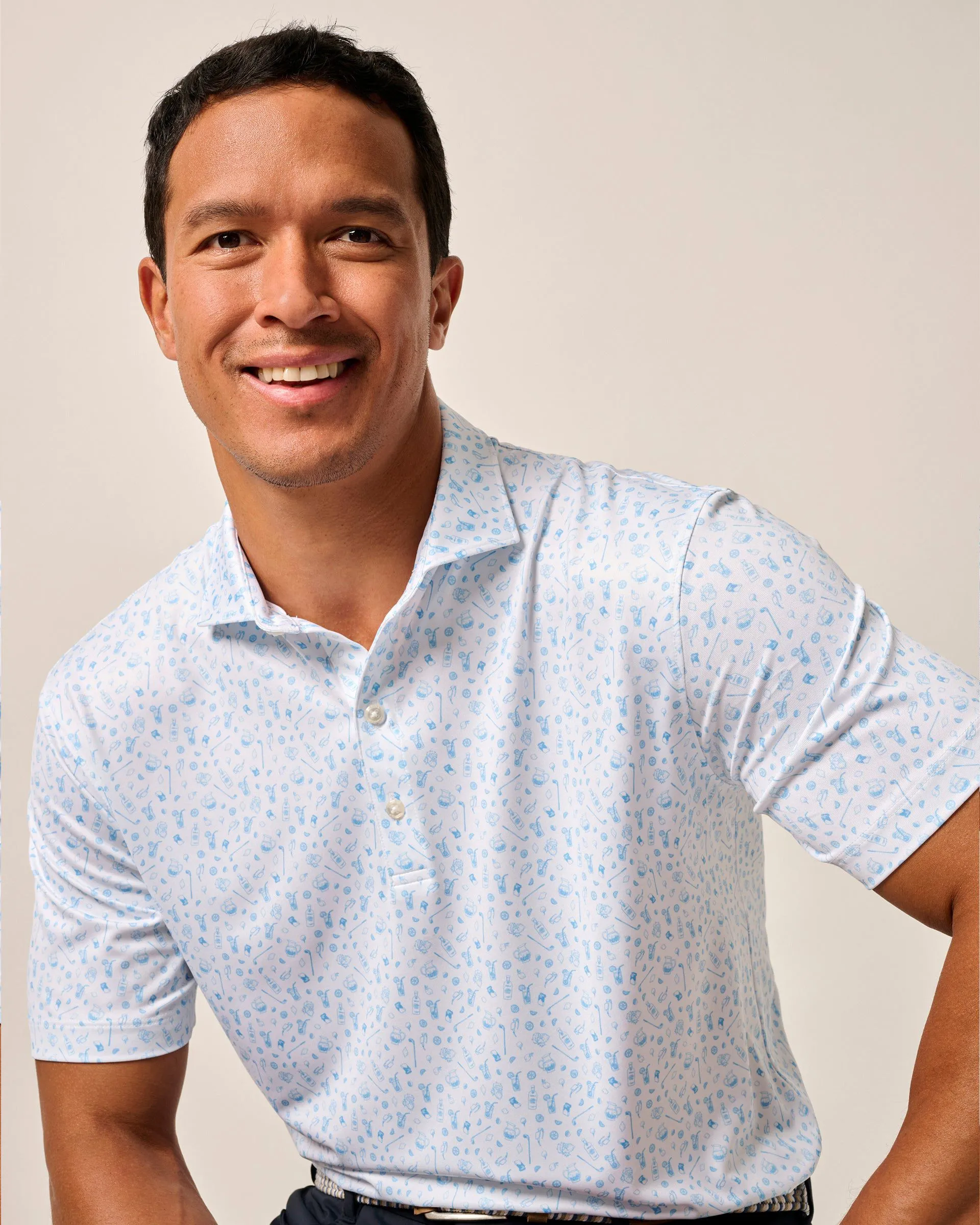 Performance Jersey Polo - Juice Print sold by Johnnie-O product image thumbnail 5