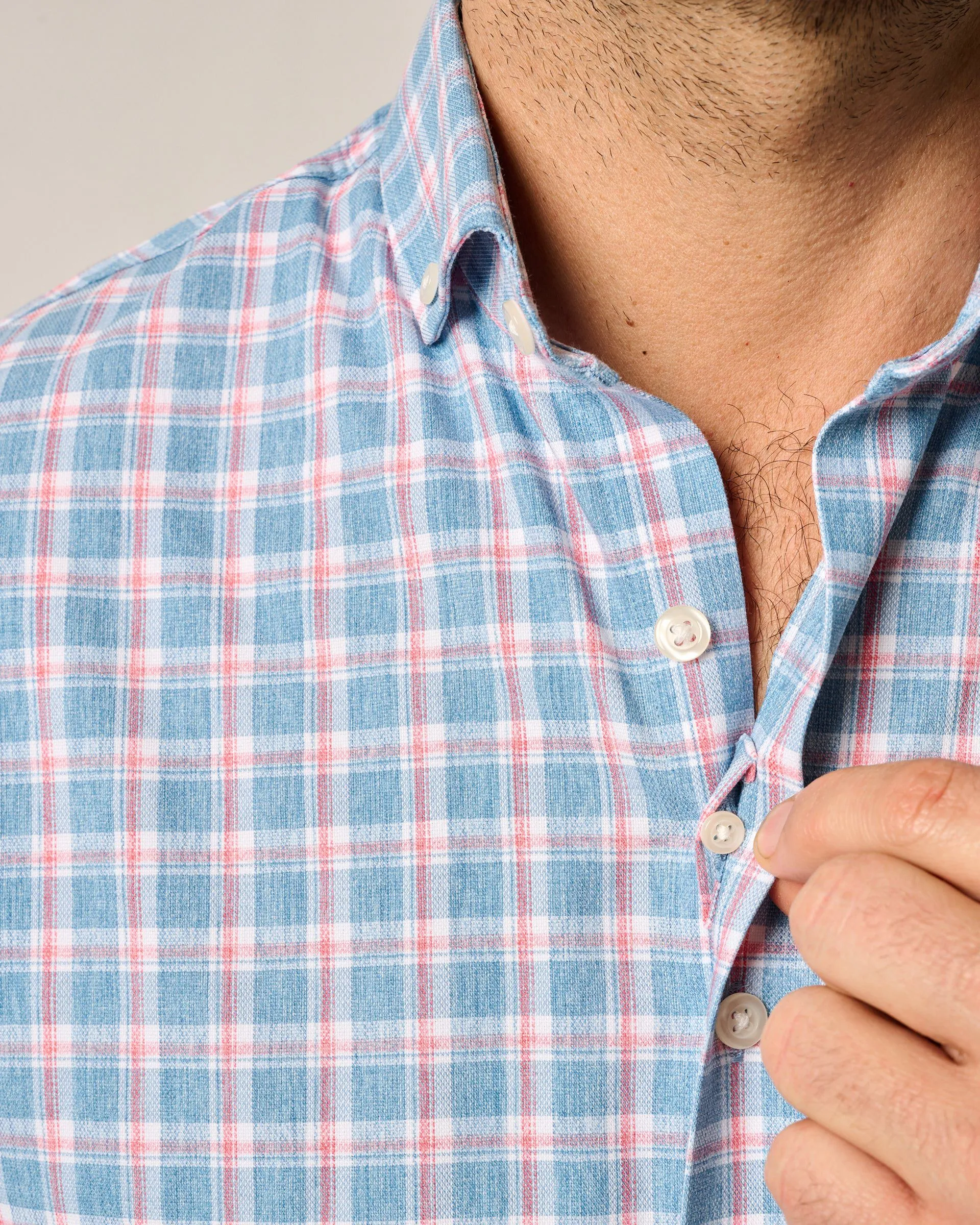 Short Sleeve Performance Button Down Shirt - Dane sold by Johnnie-O product image thumbnail 2