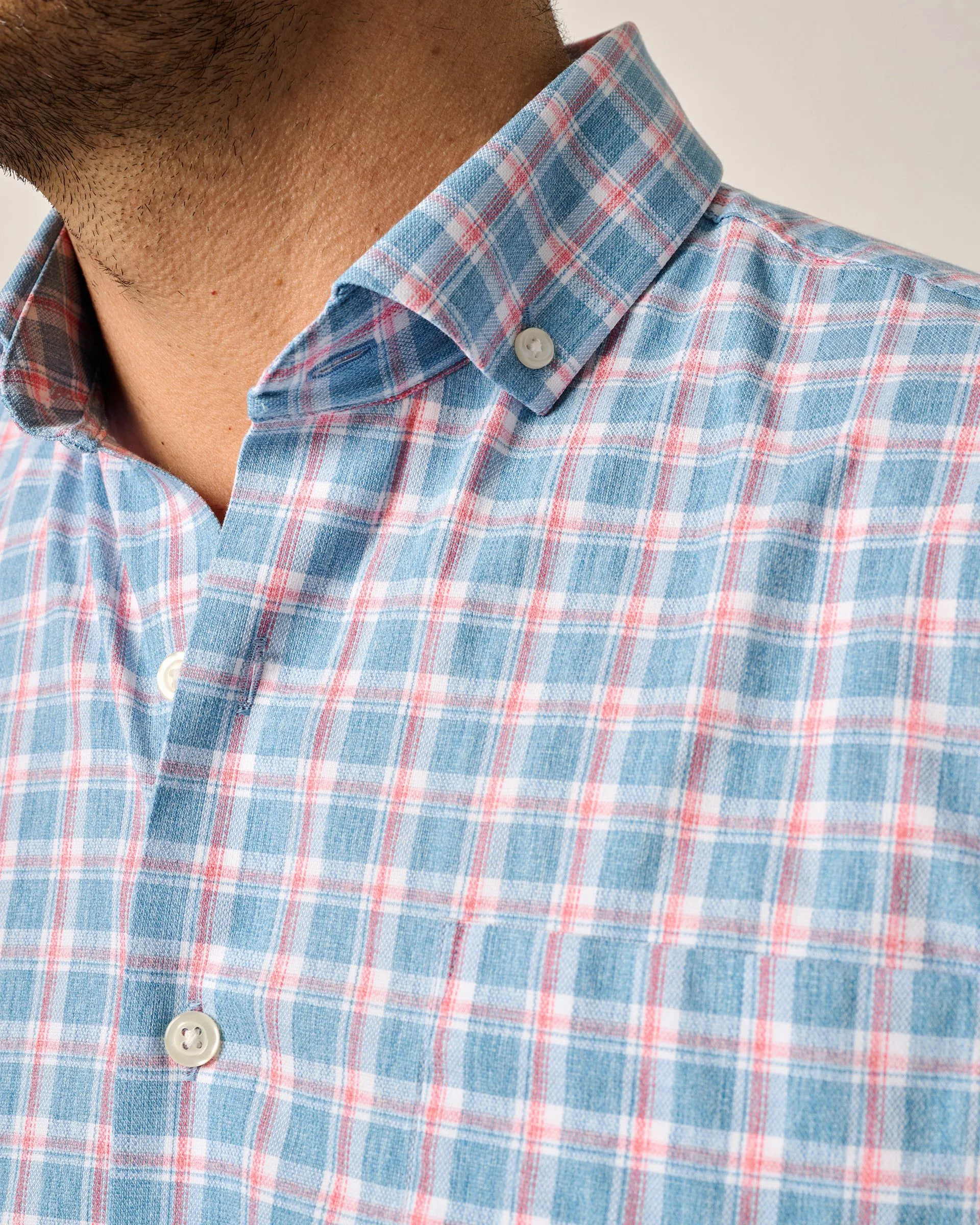 Short Sleeve Performance Button Down Shirt - Dane sold by Johnnie-O product image thumbnail 3