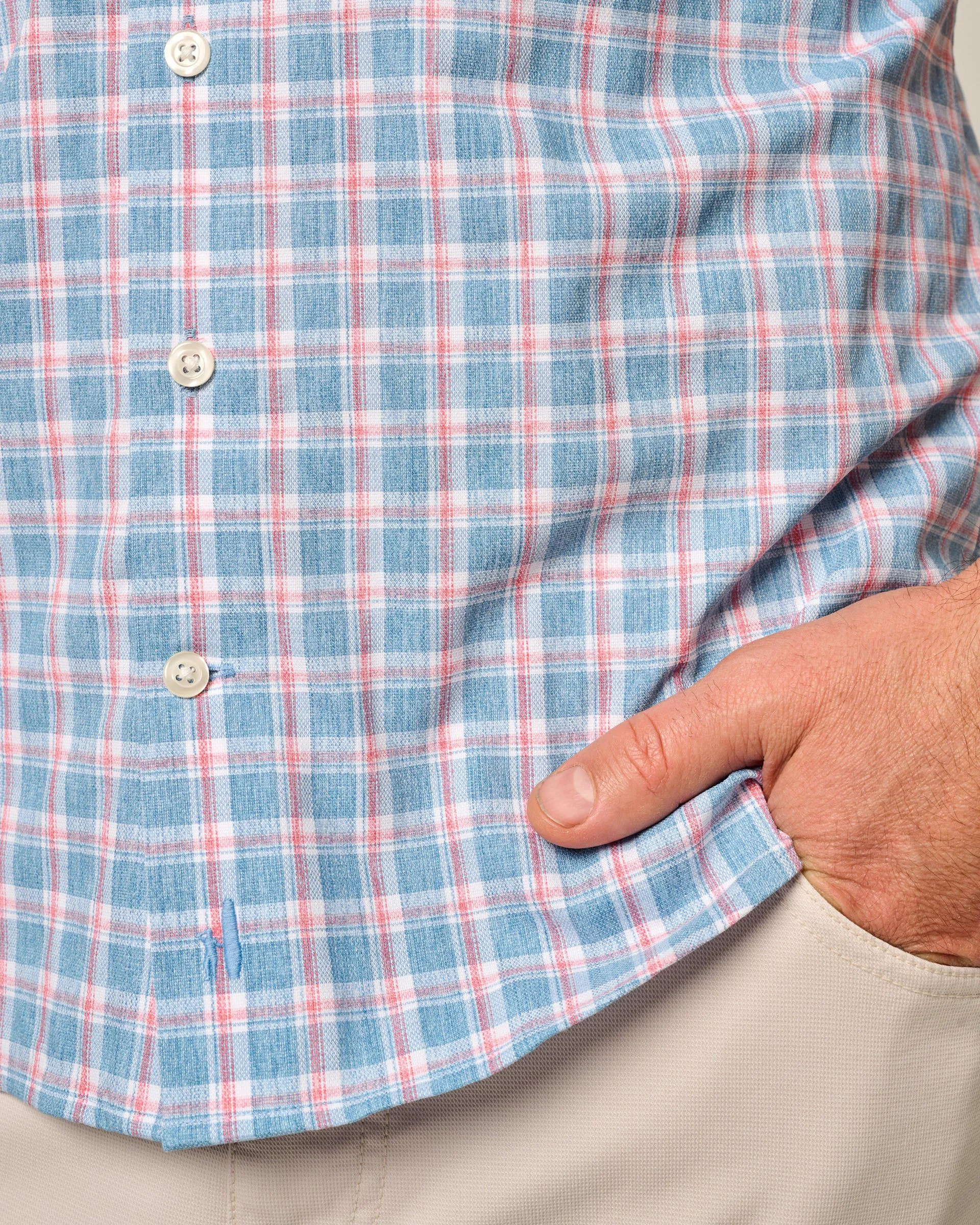 Short Sleeve Performance Button Down Shirt - Dane sold by Johnnie-O product image thumbnail 4