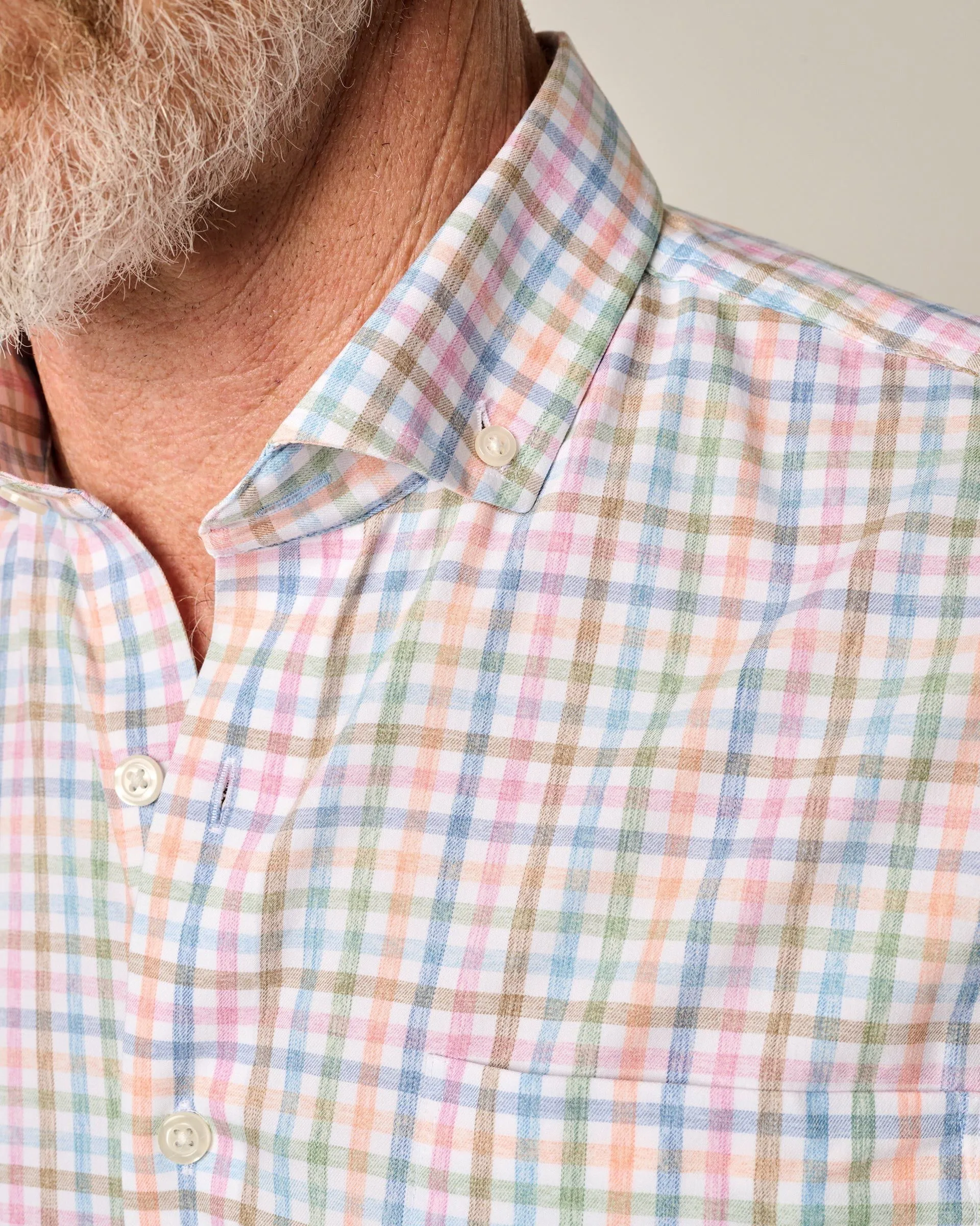 Short Sleeve Performance Button Down Shirt - Kyler sold by Johnnie-O product image thumbnail 3