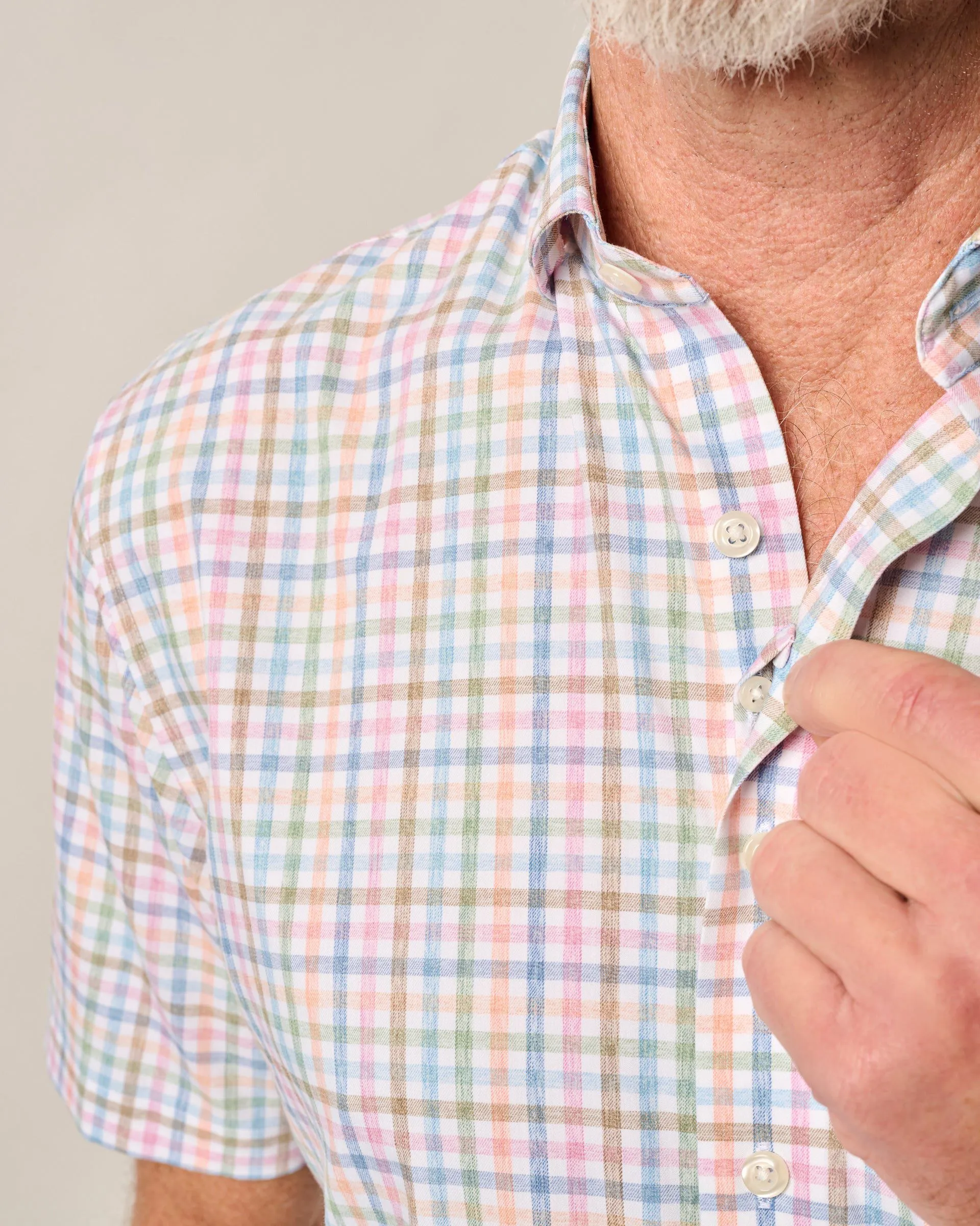 Short Sleeve Performance Button Down Shirt - Kyler sold by Johnnie-O product image thumbnail 2