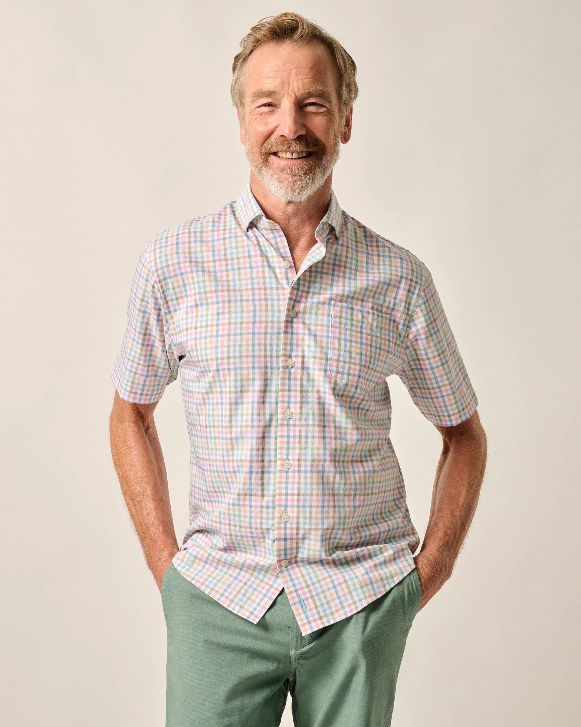 Short Sleeve Performance Button Down Shirt - Kyler sold by Johnnie-O