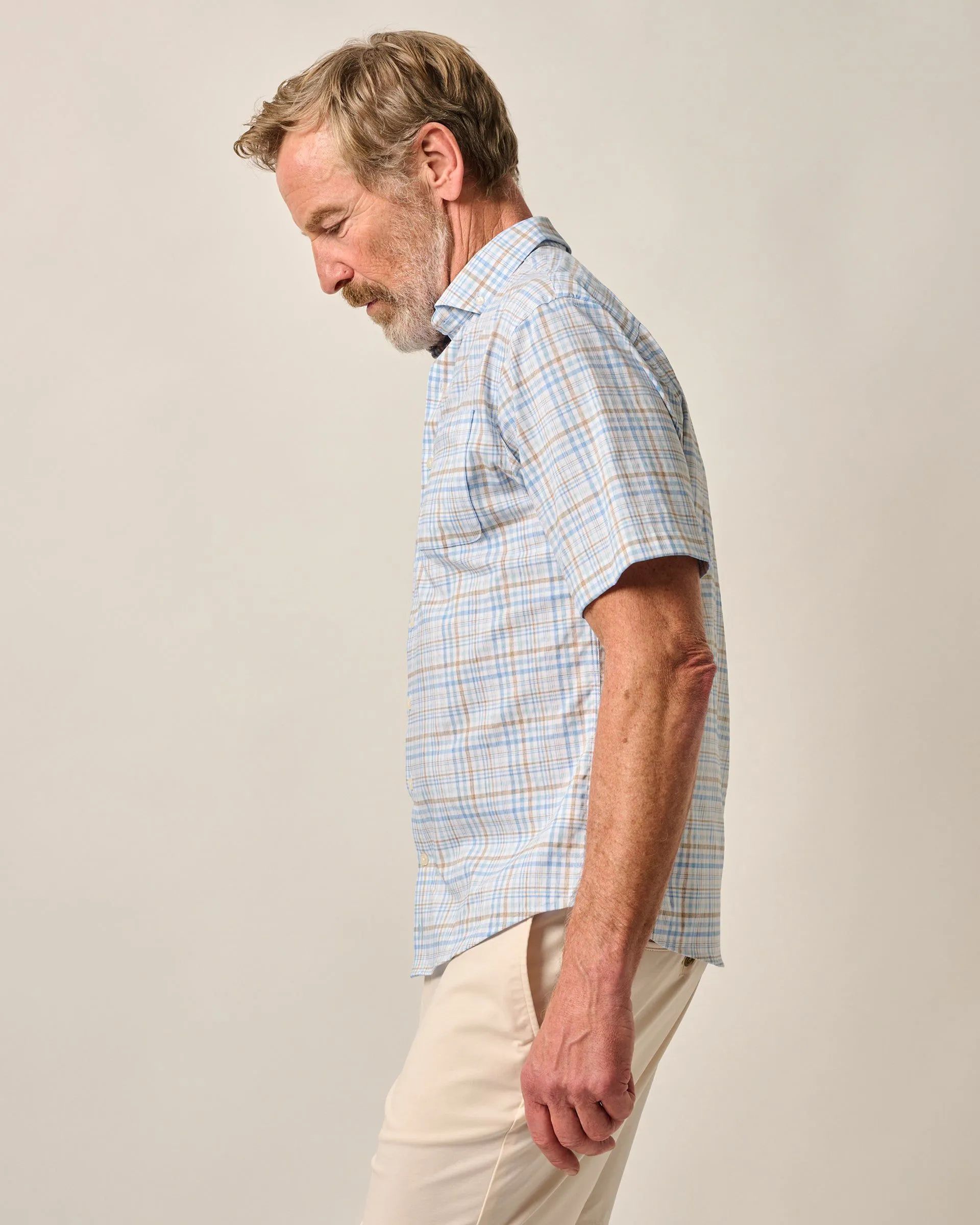 Short Sleeve Performance Button Down Shirt - Macks sold by Johnnie-O product image thumbnail 4