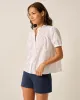 Rosie Pintuck Cotton Blouse sold by Johnnie-O