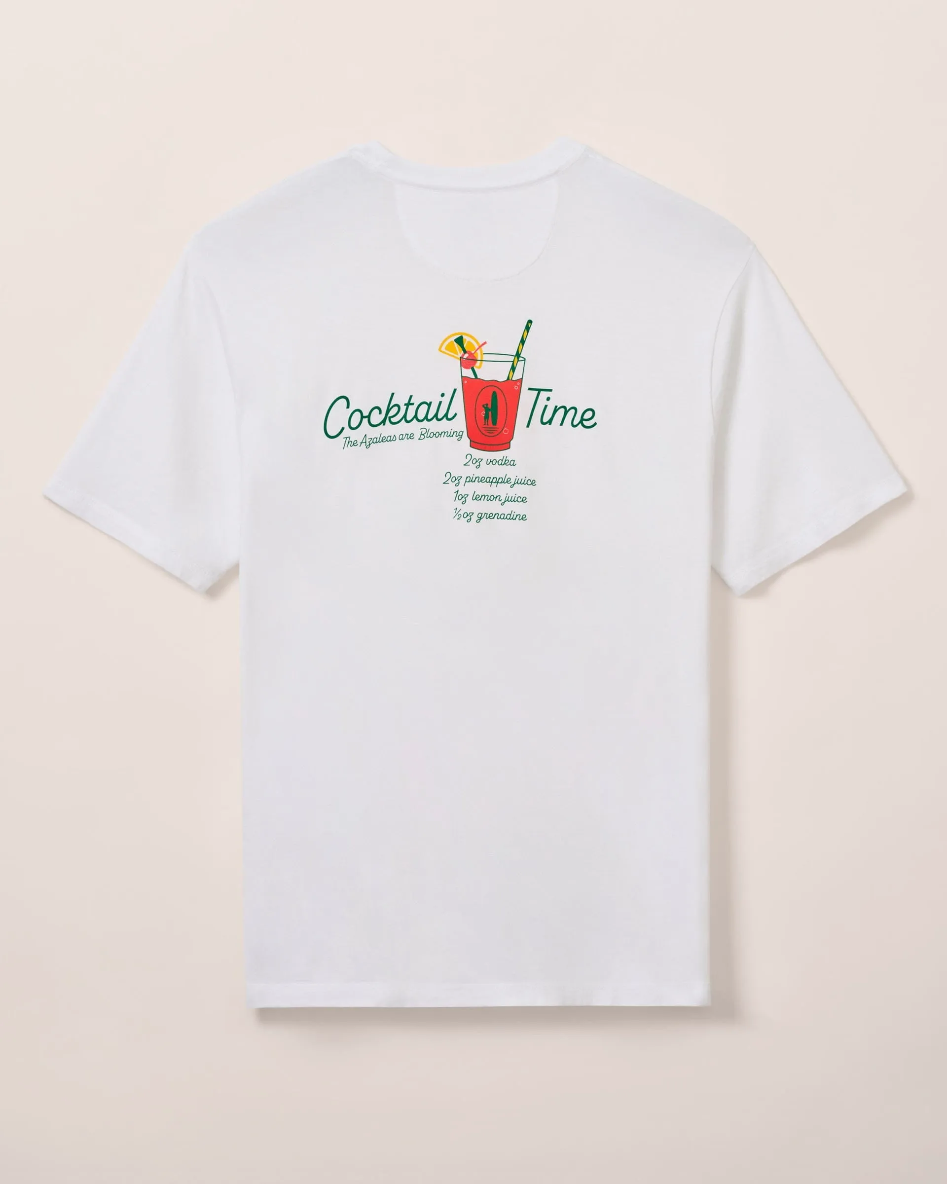 Azalea Cocktail Pocket T-Shirt sold by Johnnie-O