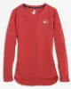 Women's Texas Rangers Addison Long Sleeve T-Shirt - Cooperstown Logo sold by Johnnie-O