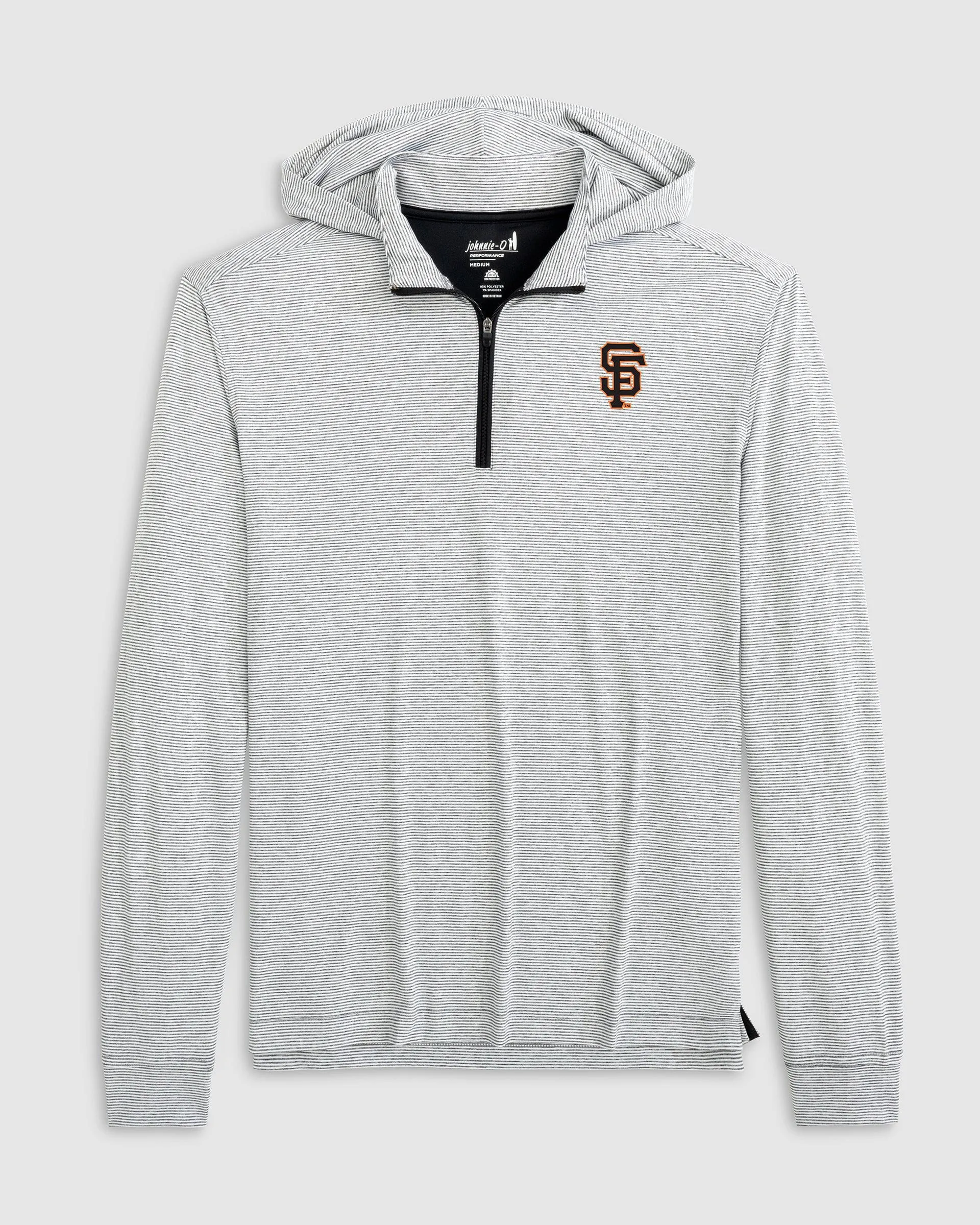 San Francisco Giants Hybrid Performance 1/4 Zip Hoodie sold by Johnnie-O