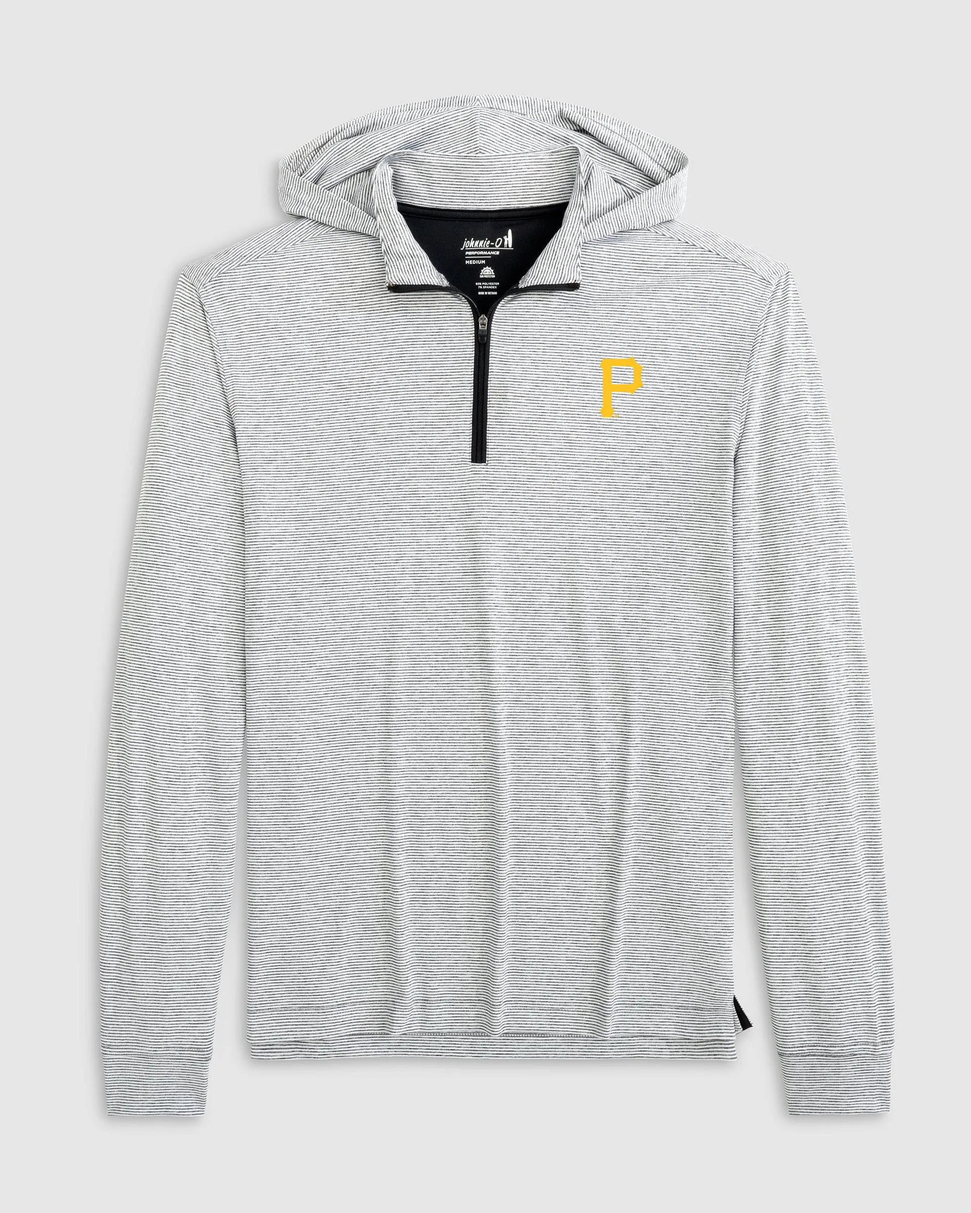 Pittsburgh Pirates Hybrid Performance 1/4 Zip Hoodie sold by Johnnie-O