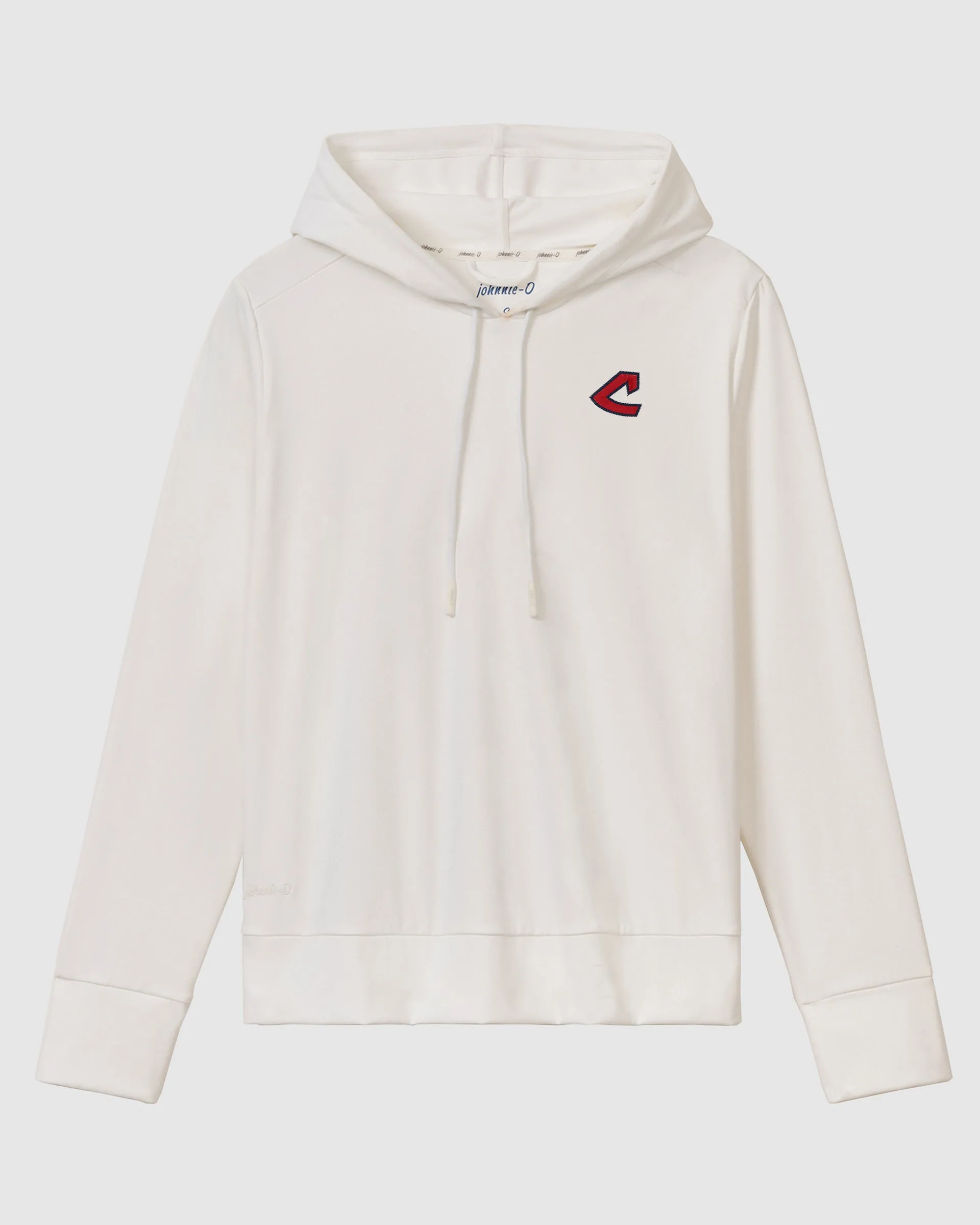 Women's Cleveland Guardians Nalla Performance Hoodie - Cooperstown Logo sold by Johnnie-O