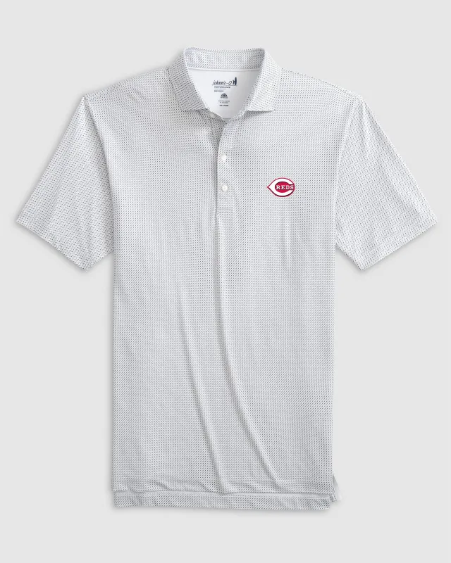 Cincinnati Reds Tee Time Performance Jersey Polo sold by Johnnie-O